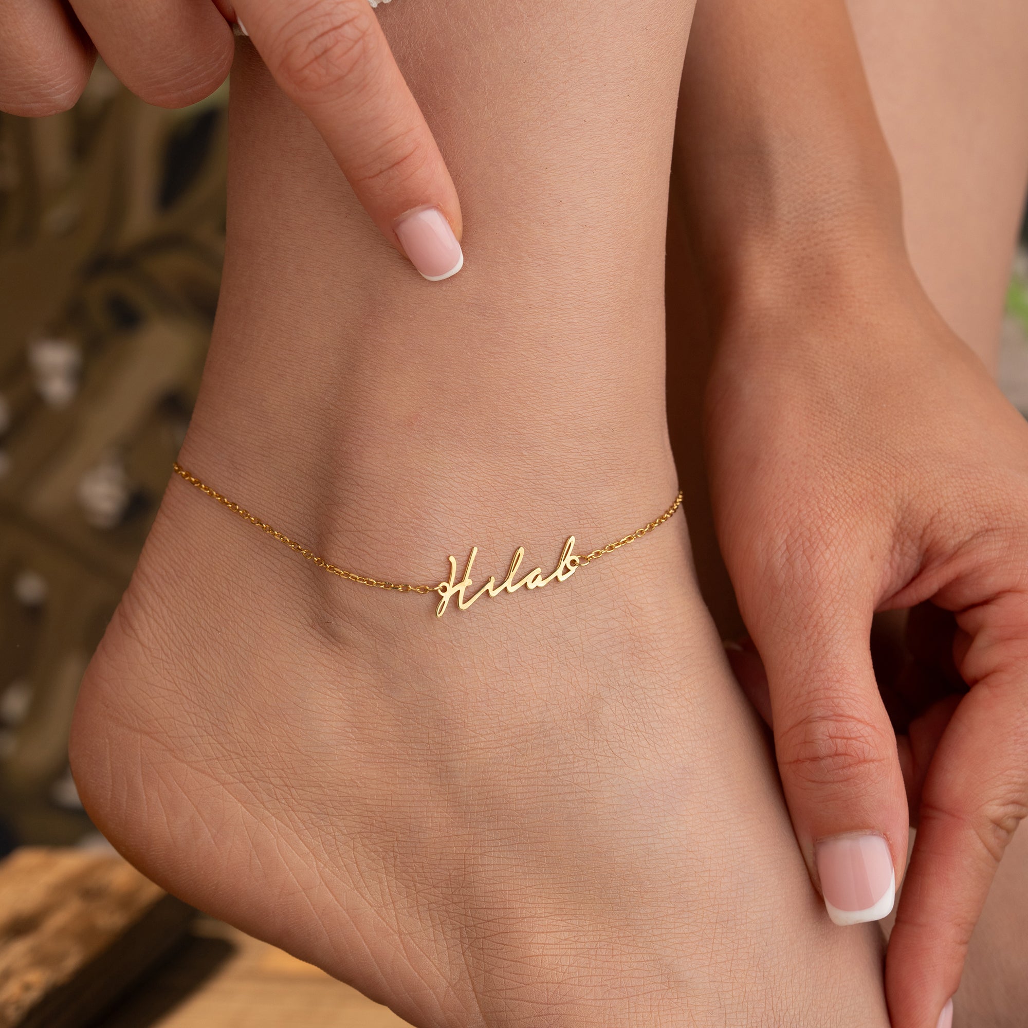 NAMENS FUSSKETTE | 925 SILBER