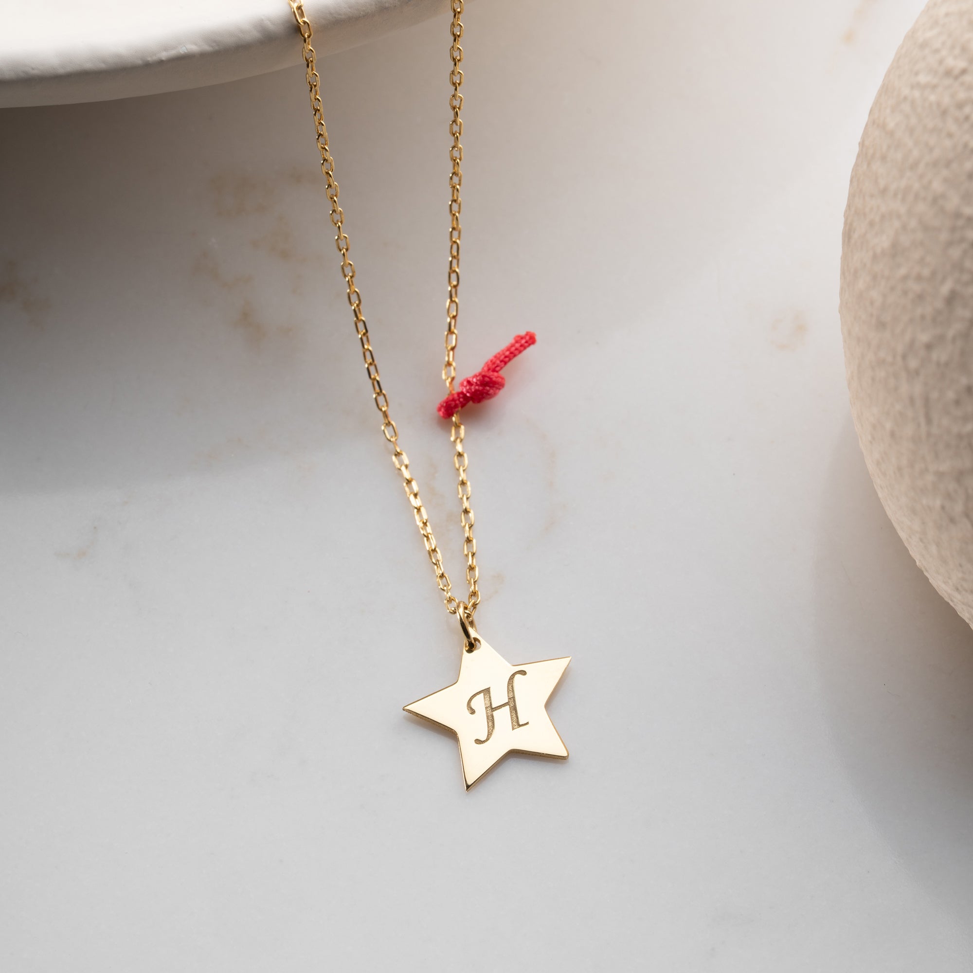 STERN LETTER HALSKETTE | 925 SILBER