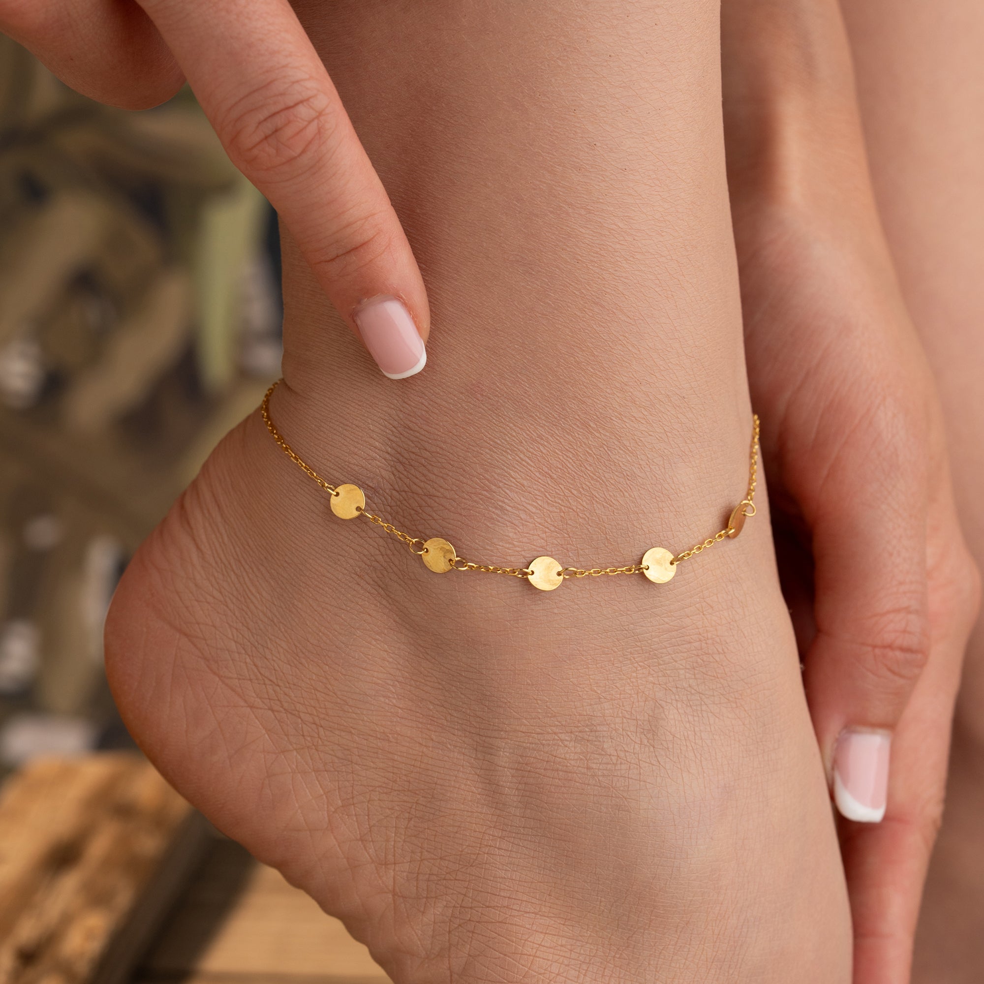 REIFEN PAISETTEN FUSSKETTE | 925 SILBER