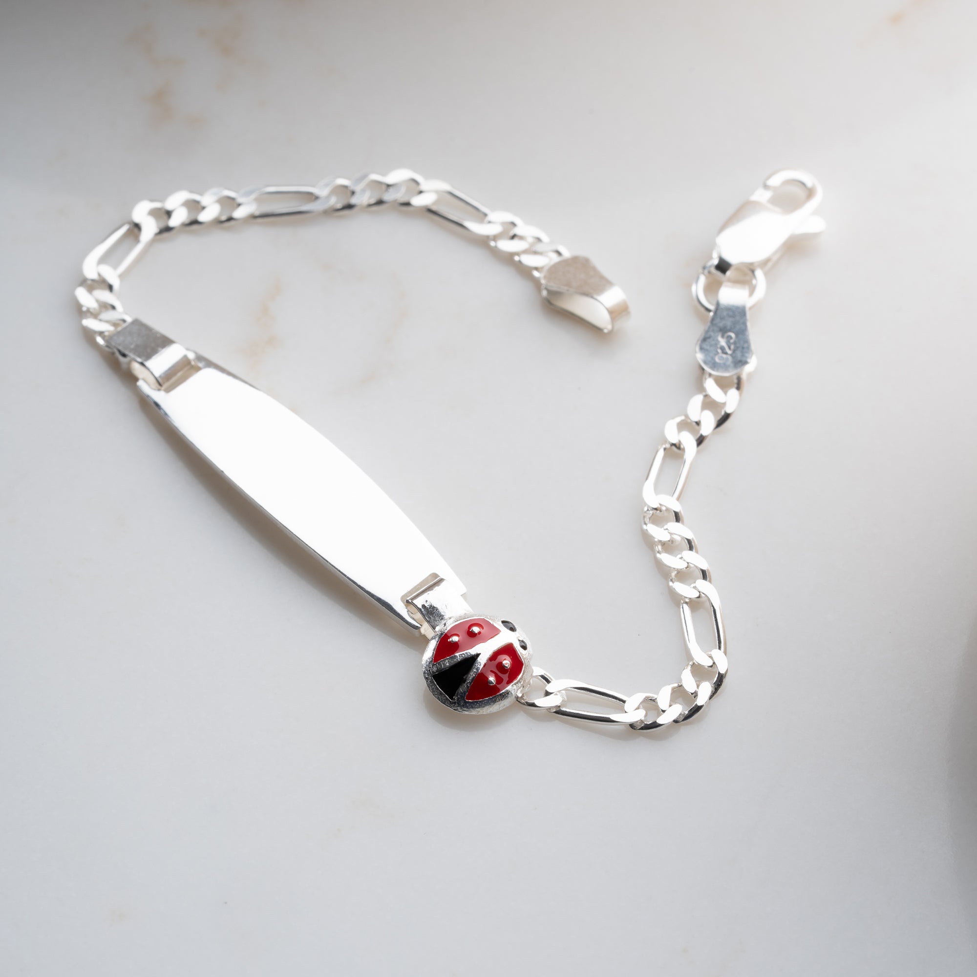 MARIENKÄFER KINDER ARMBAND | 925 SILBER