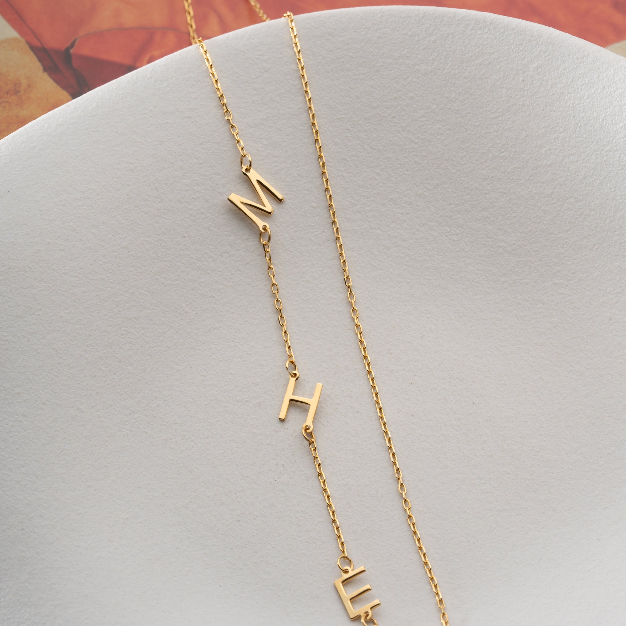 TRIO BASIC LETTER HALSKETTE | 925 SILBER