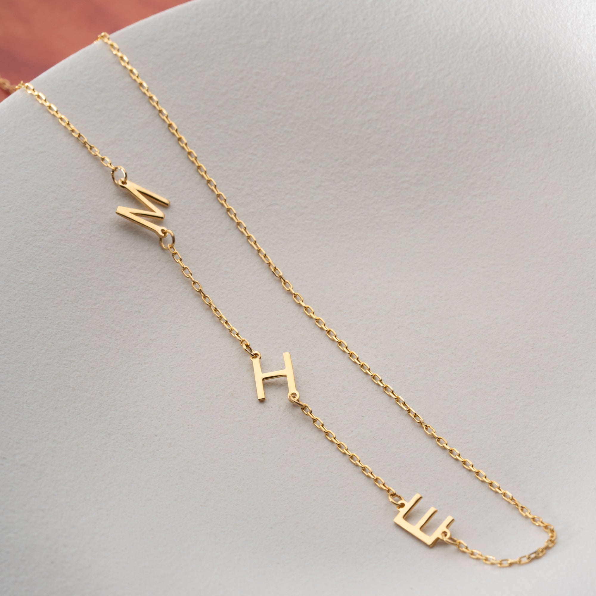 TRIO BASIC LETTER HALSKETTE | 925 SILBER