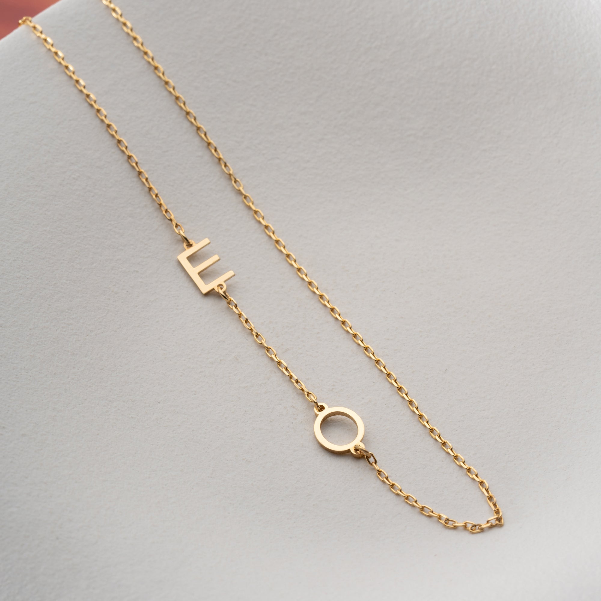 DUO BASIC LETTER HALSKETTE | 925 SILBER