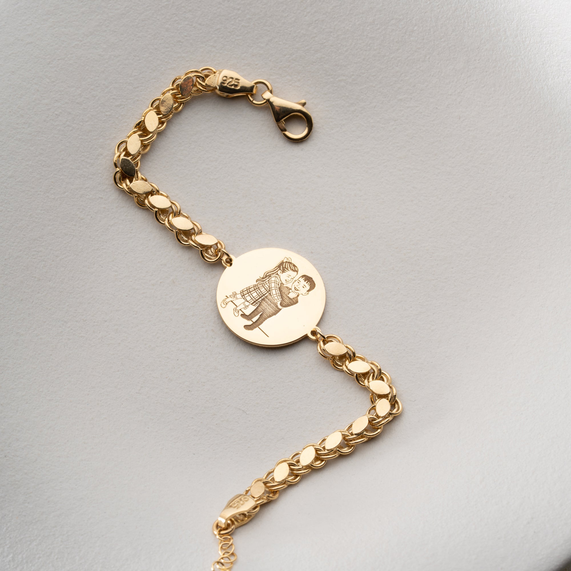 FOTO GRAVUR ARMBAND | 925 SILBER