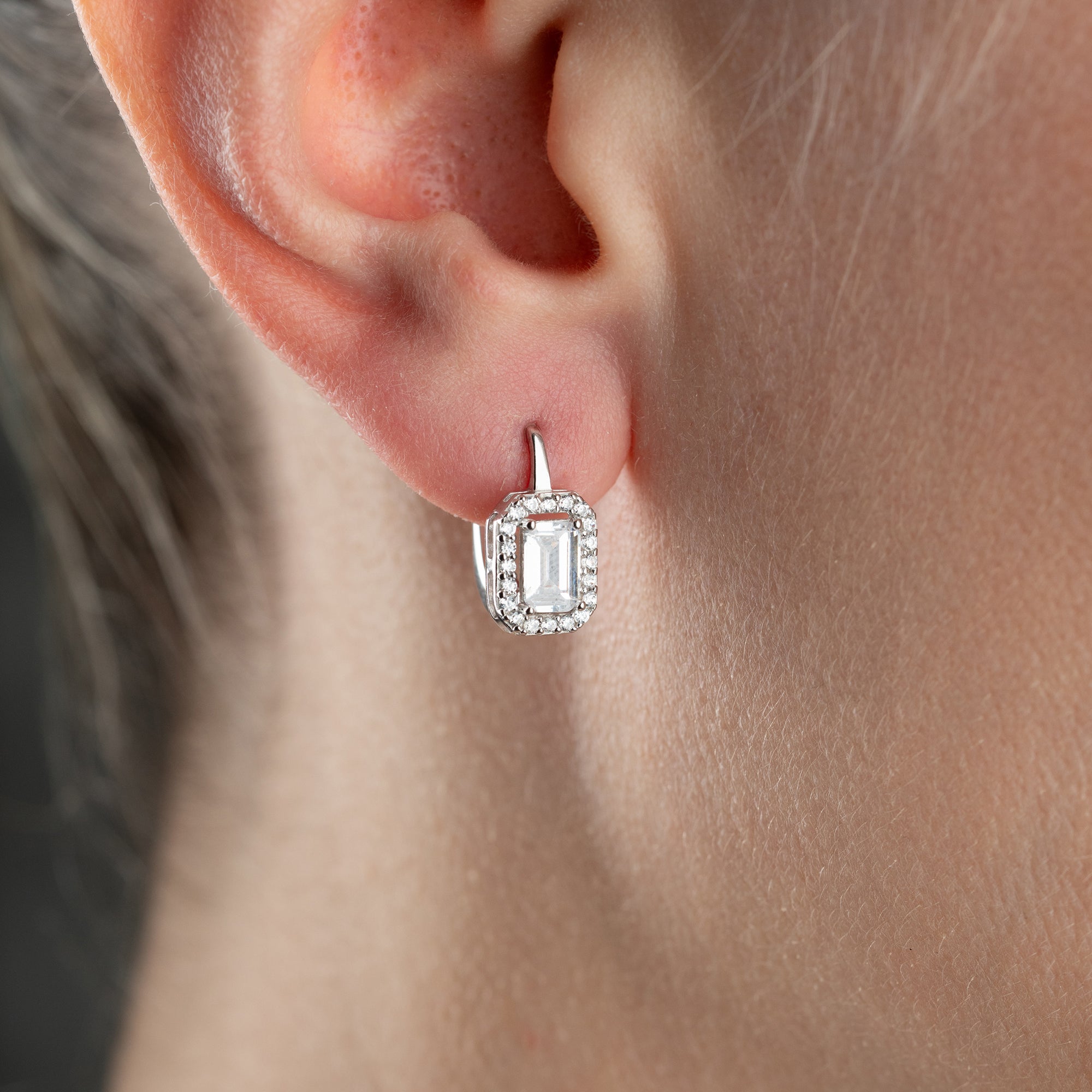 MINI BAGUETTE OHRRINGE | 925 SILBER