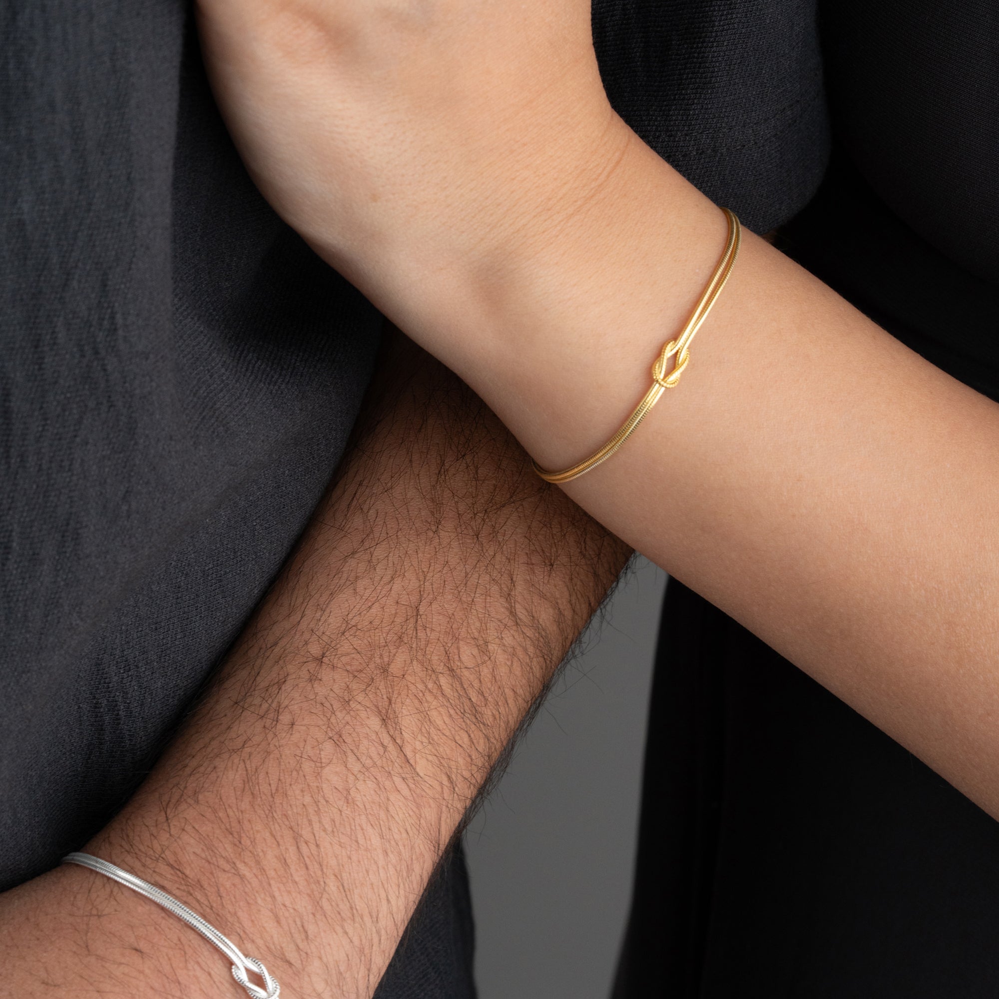 COUPLE INIFINITY INITIALEN PLÄTTCHEN - 925 SILBER