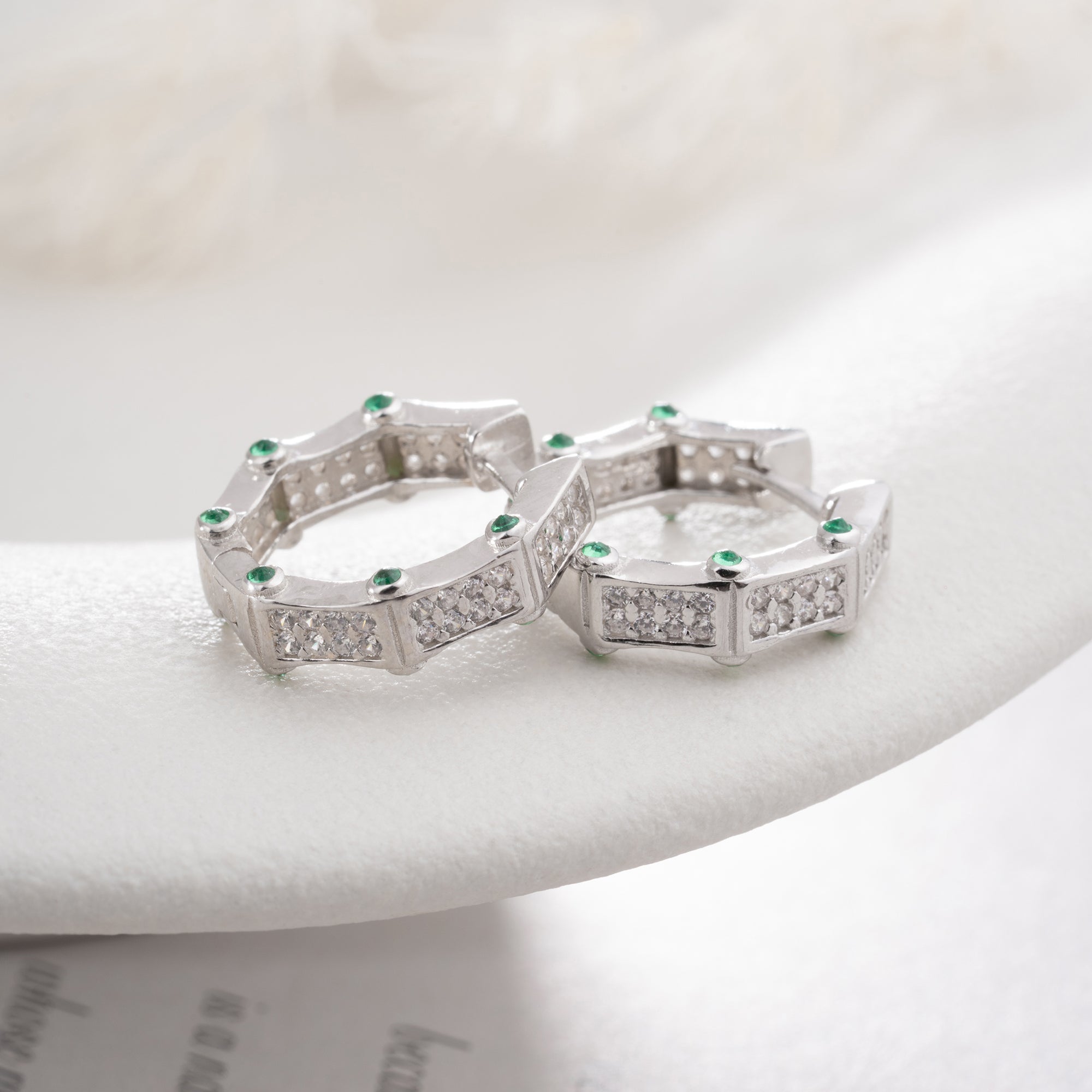 JUNA GREEN OHRRINGE | 925 SILBER