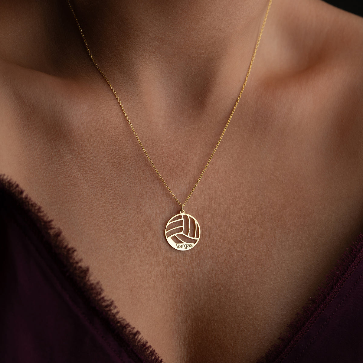 VOLEYBALL HALSKETTE | 925 SILBER