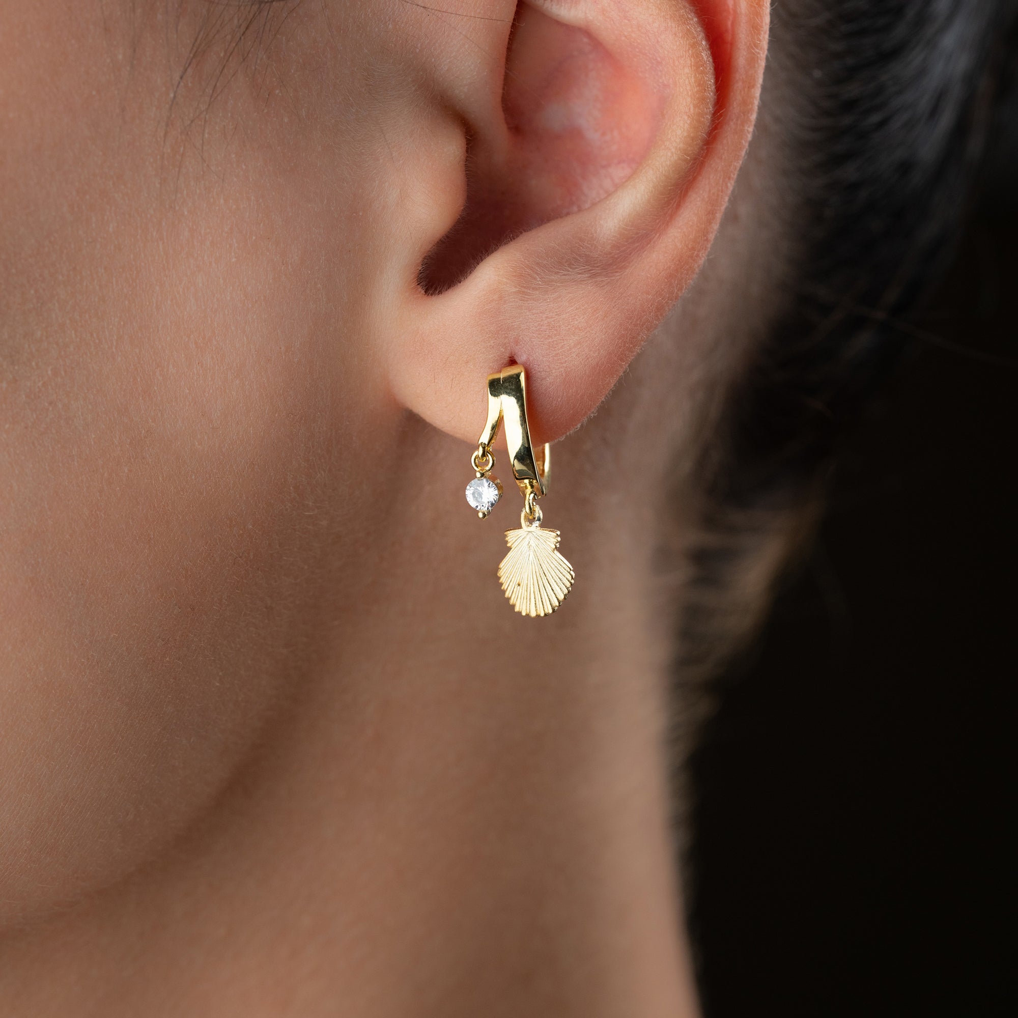 TINKA SHELL OHRRINGE | 925 SILBER