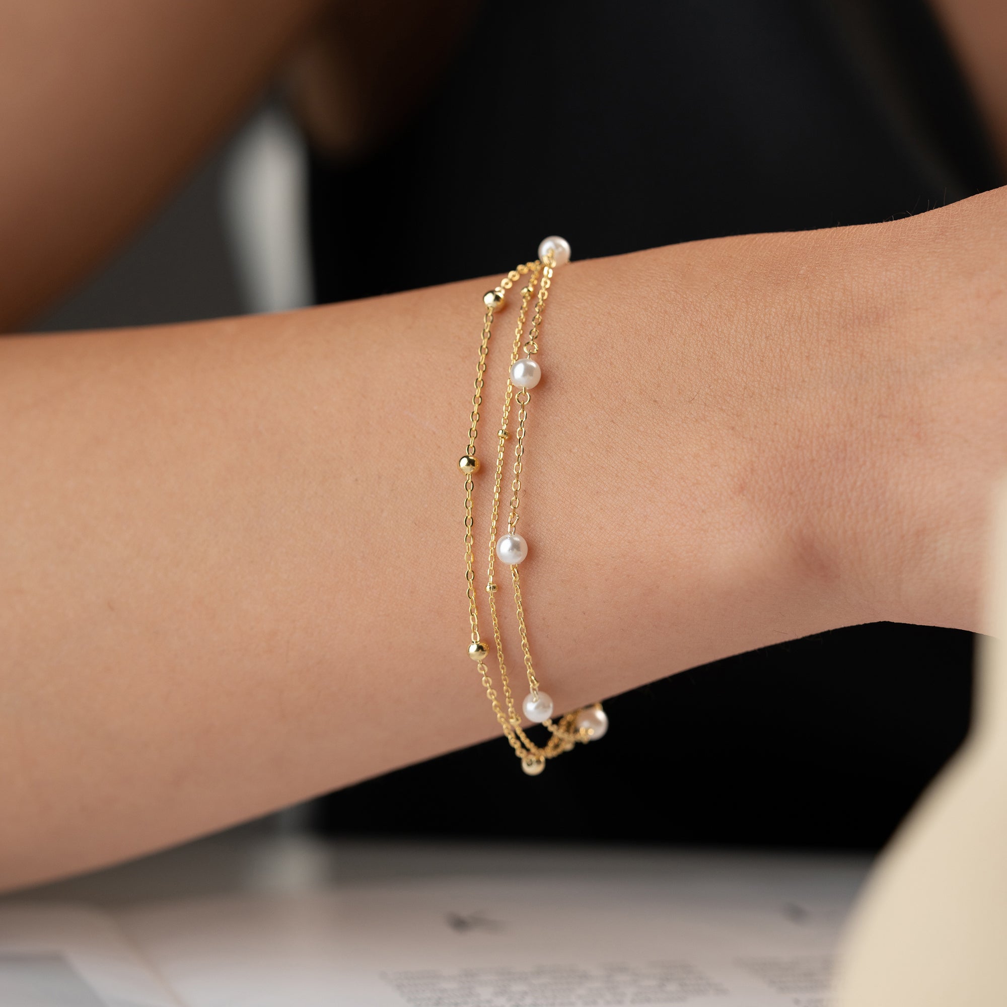 JOLLY PEARL ARMBAND | 925 SILBER
