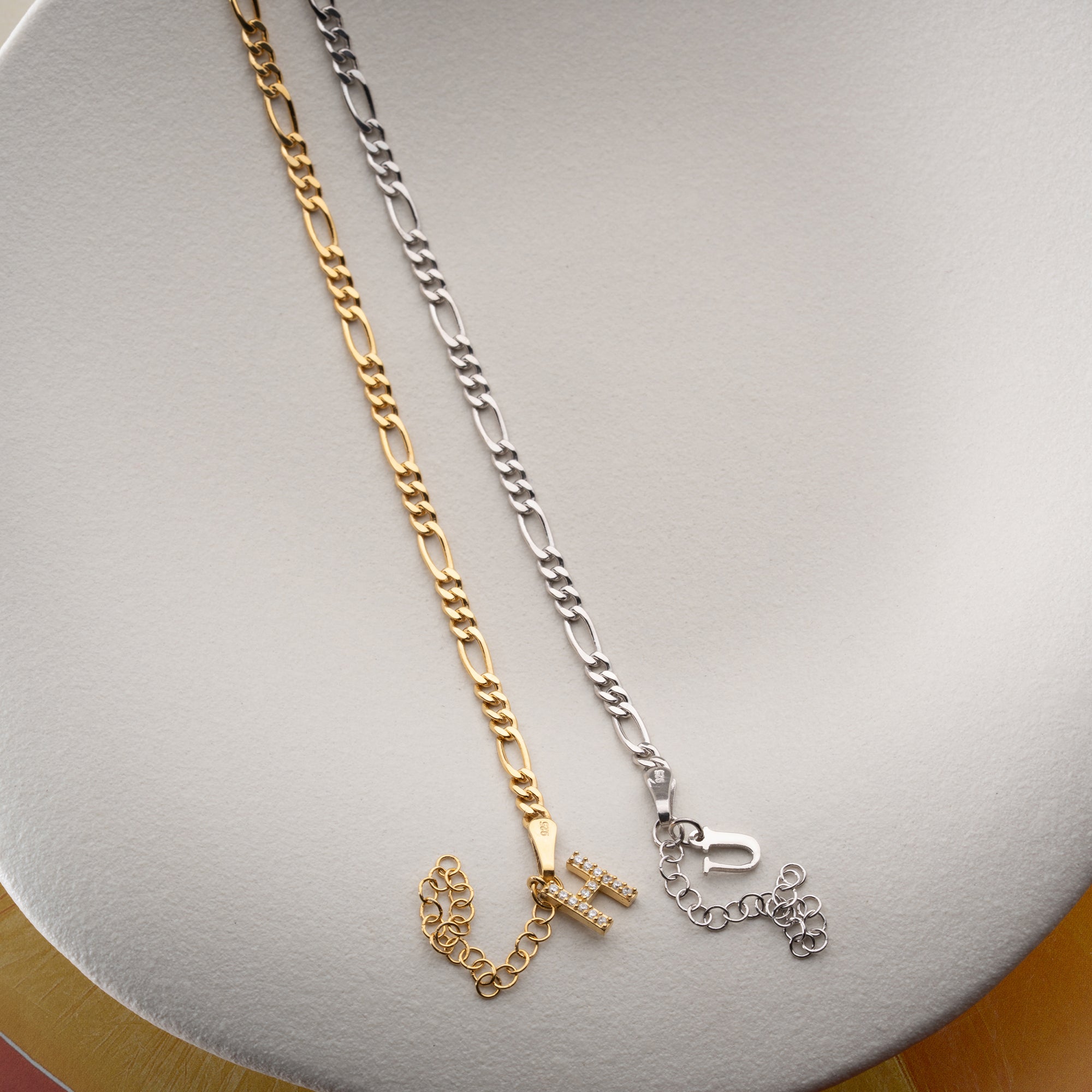 FIGARO BUCHSTABEN PARTNERARMBAND | 925 SILBER