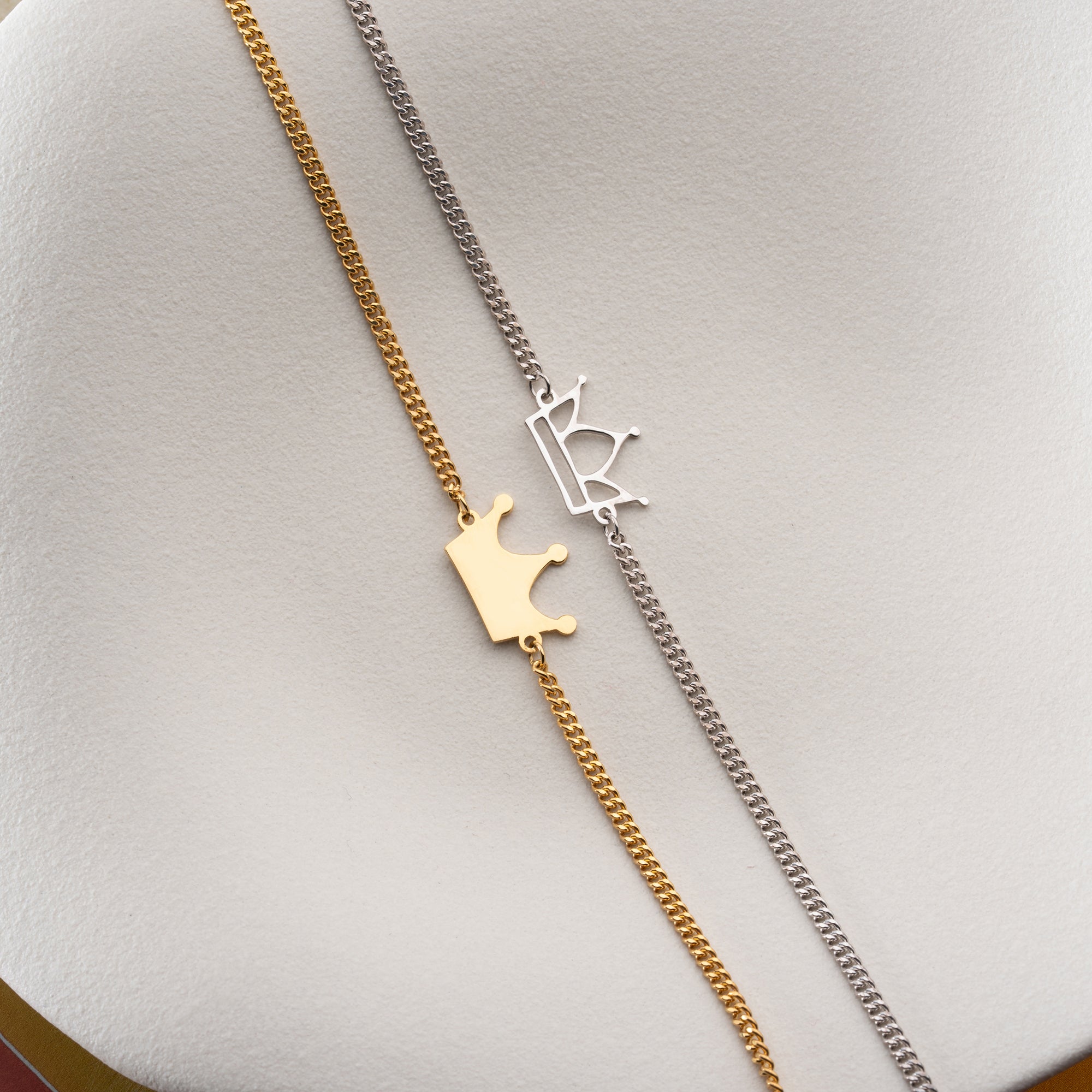 KÖNIG KONIGIN PARTNERARMBÄNDER | 925 SILBER