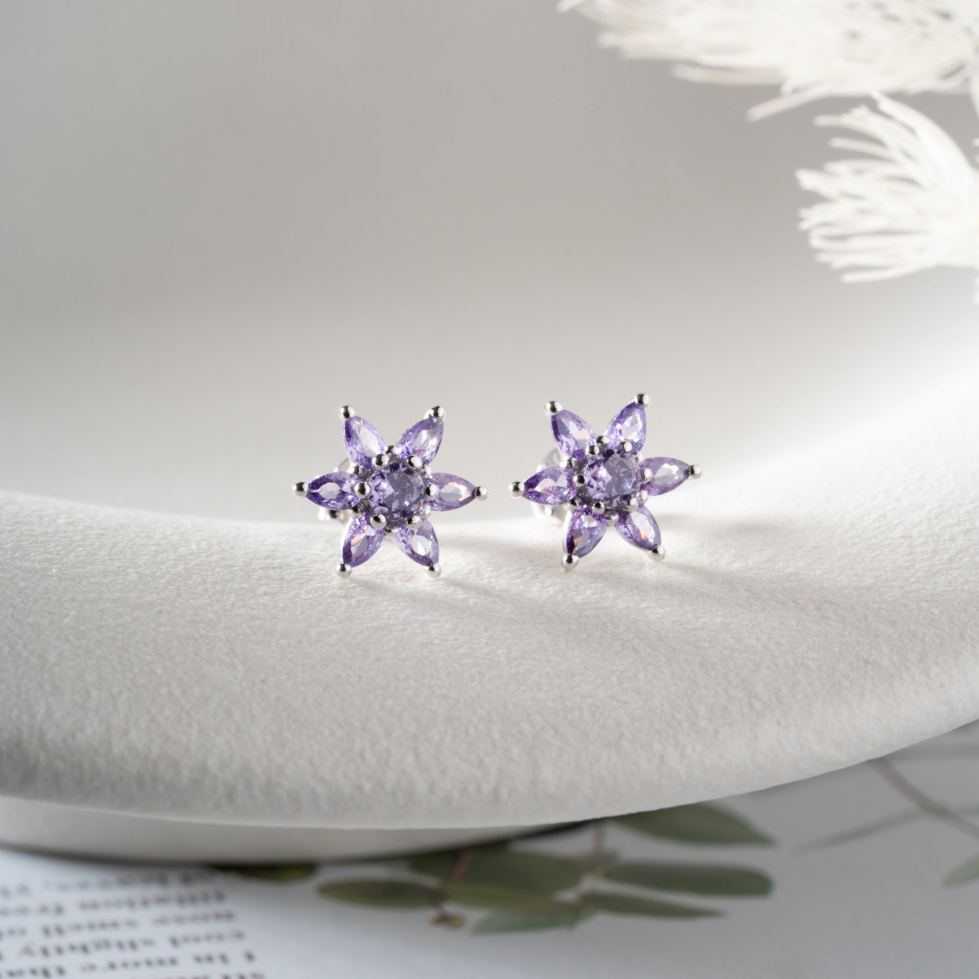 MINI LOTUS OHRRINGE | 925 SILBER
