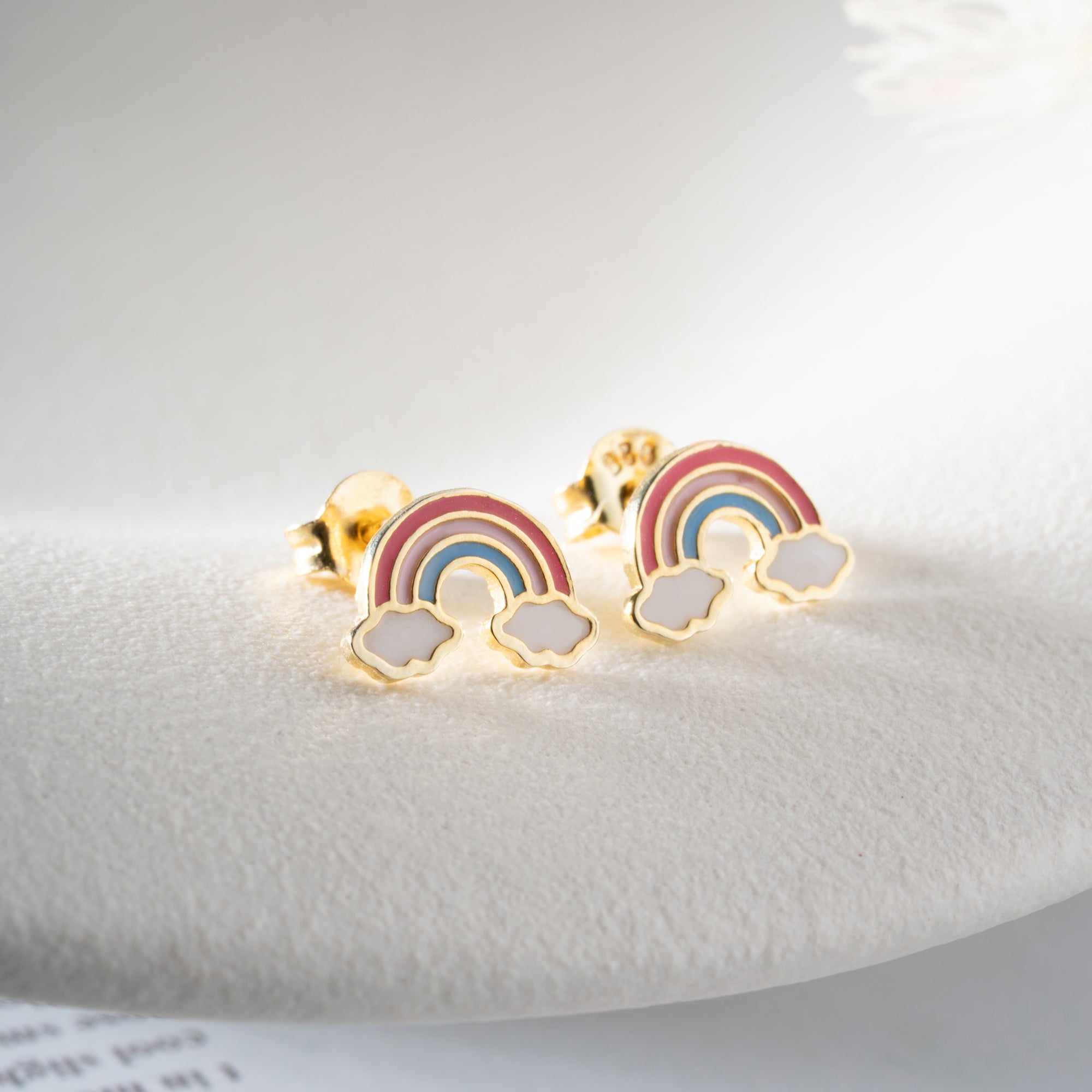 MINI RAINBOW OHRRINGE | 925 SILBER