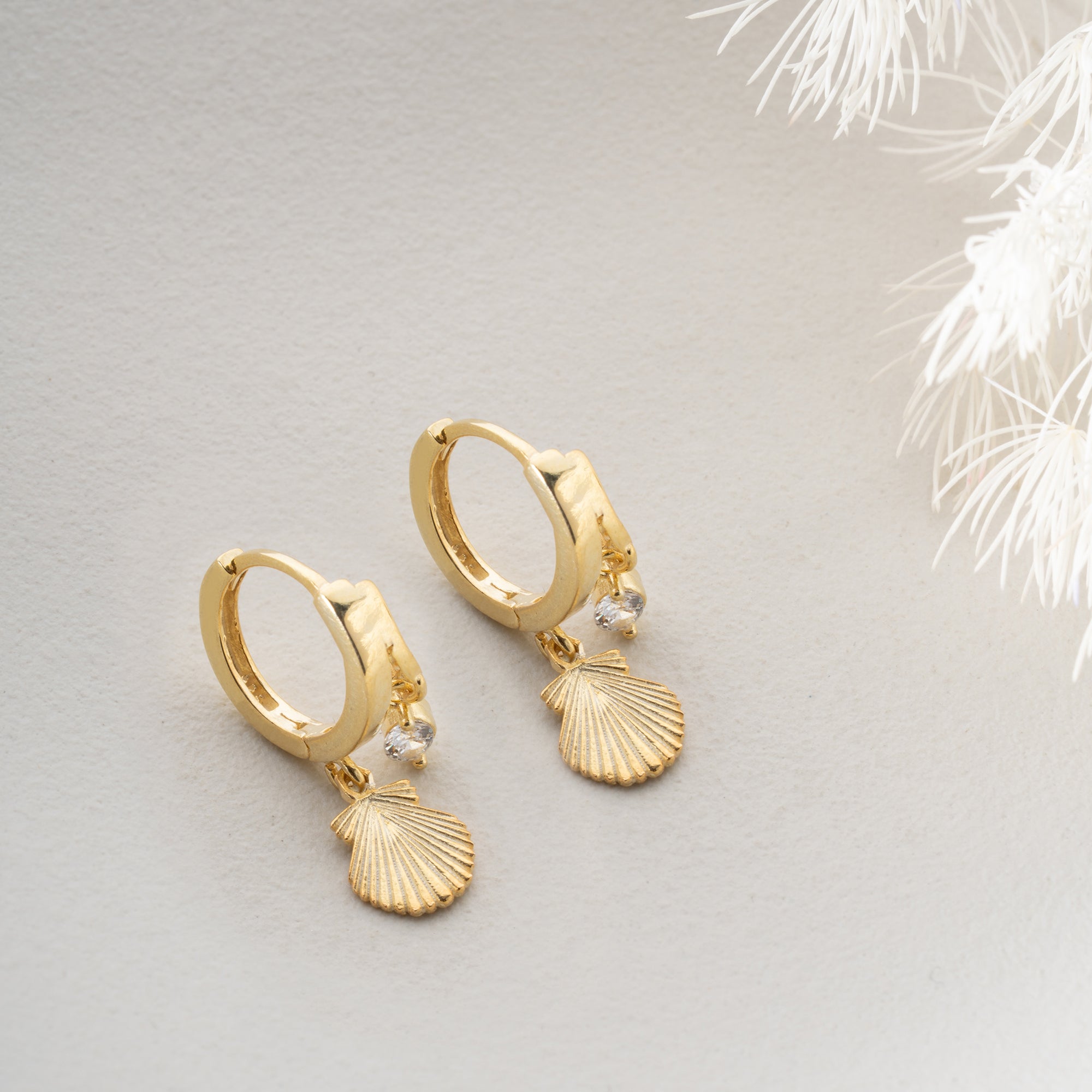 TINKA SHELL OHRRINGE | 925 SILBER