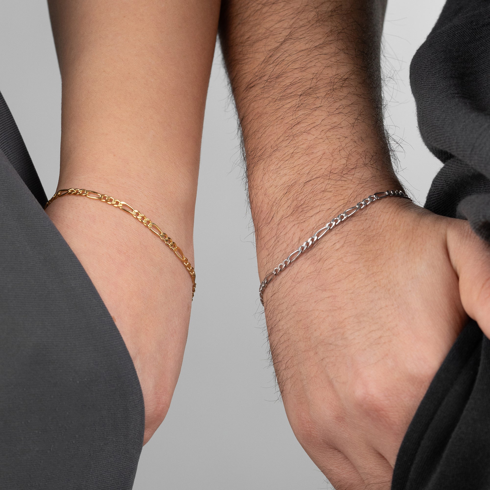 FIGARO BUCHSTABEN PARTNERARMBAND | 925 SILBER