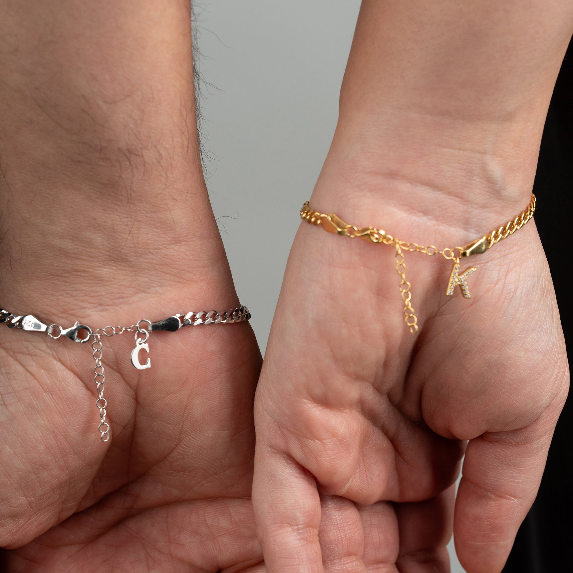 XXL GOURMET PARTNERARMBÄNDER | 925 SILBER