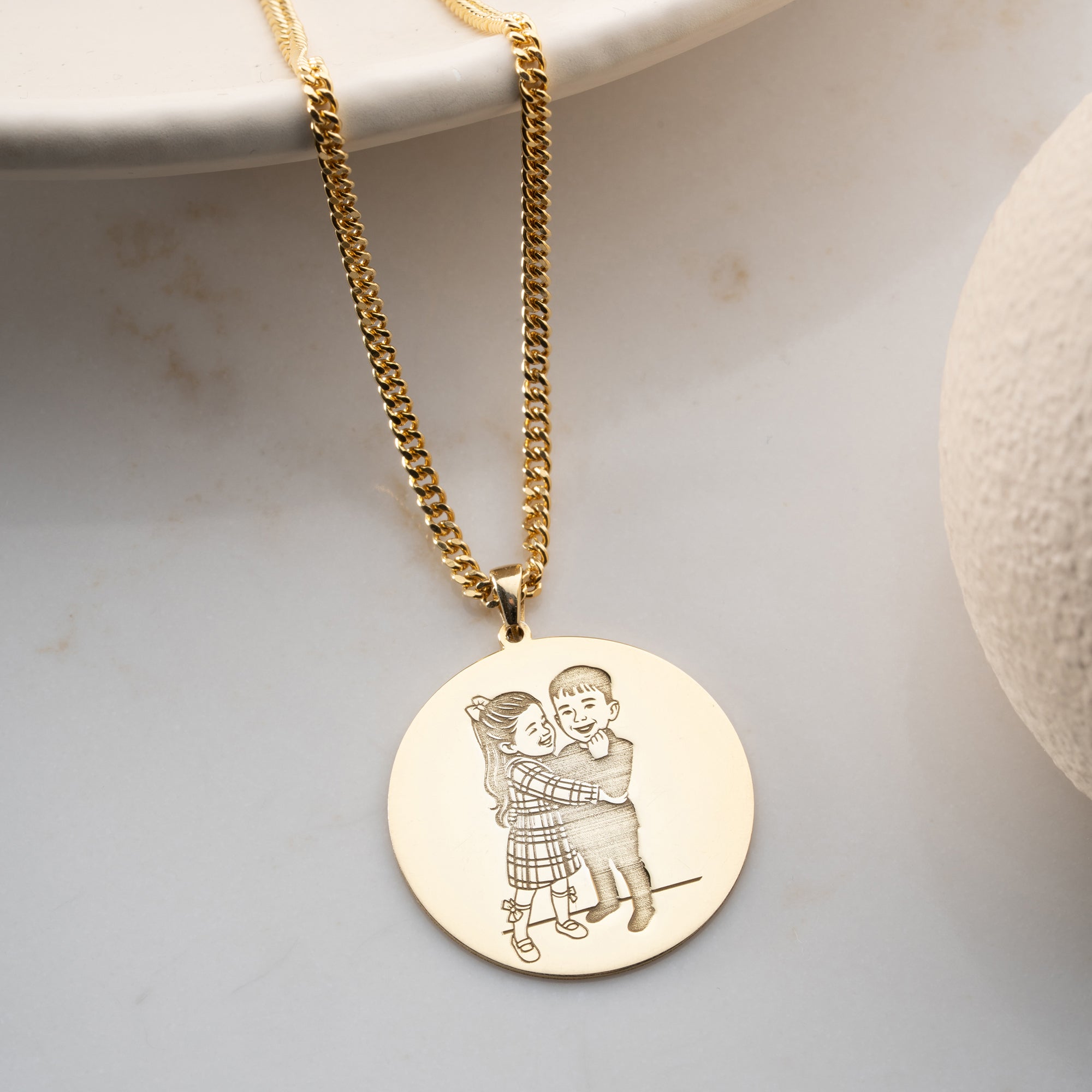 PHOTO GRAVUR KETTE | 925 SILBER