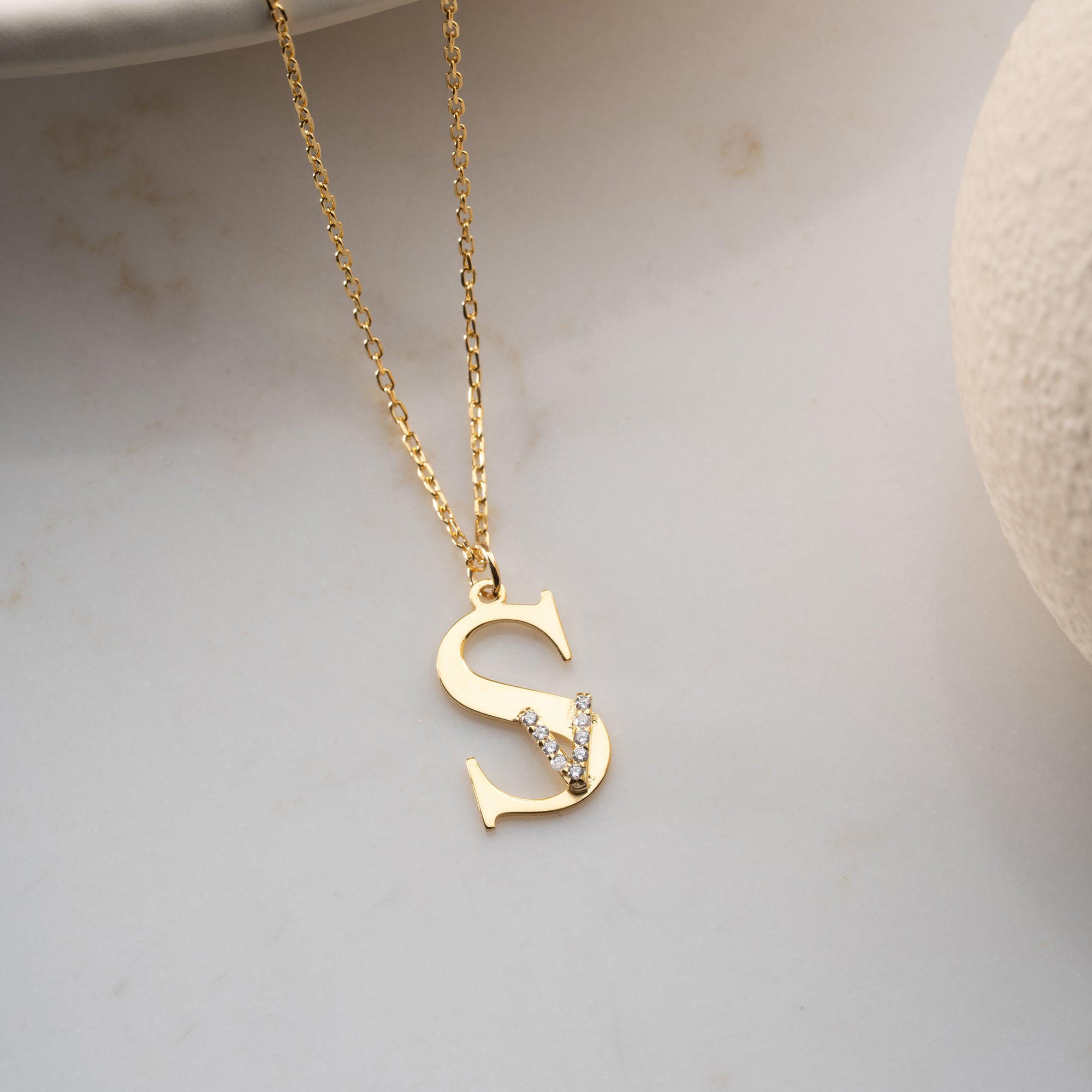 INITIALEN COMBO HALSKETTE | 925 SILBER