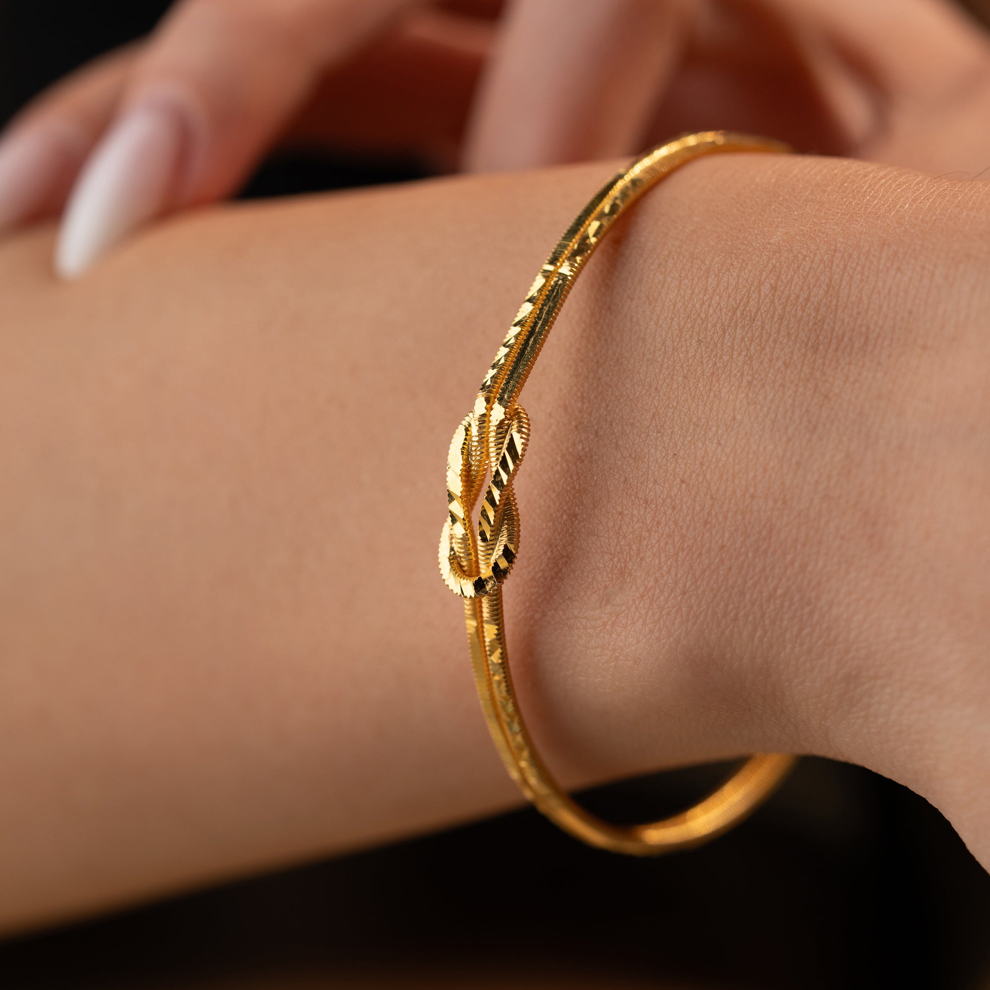 LIEBESKNOTEN AJDA ARMREIFEN | 925 SILBER