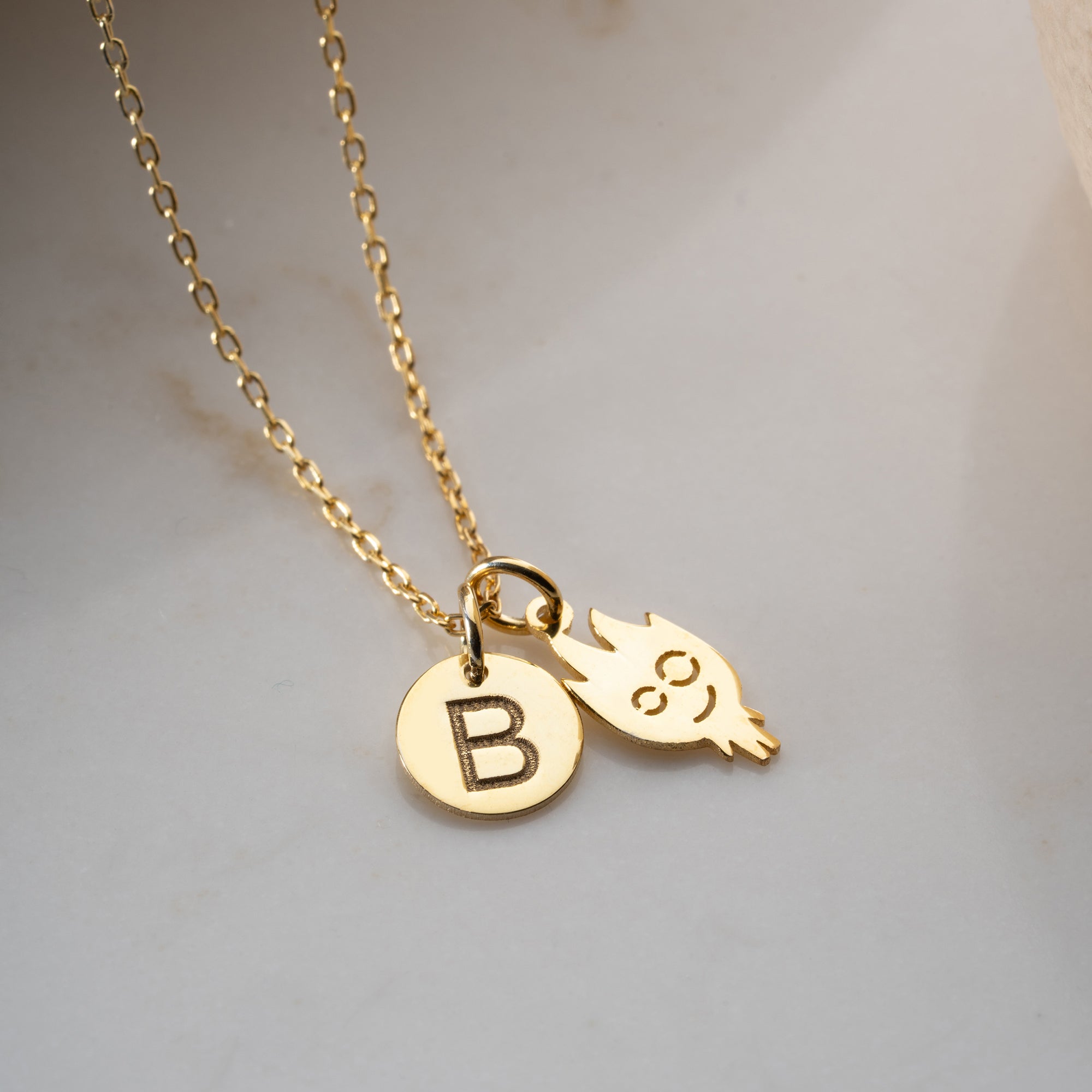 ELEMENTAL BUCHSTABEN HALSKETTE  | 925 SILBER