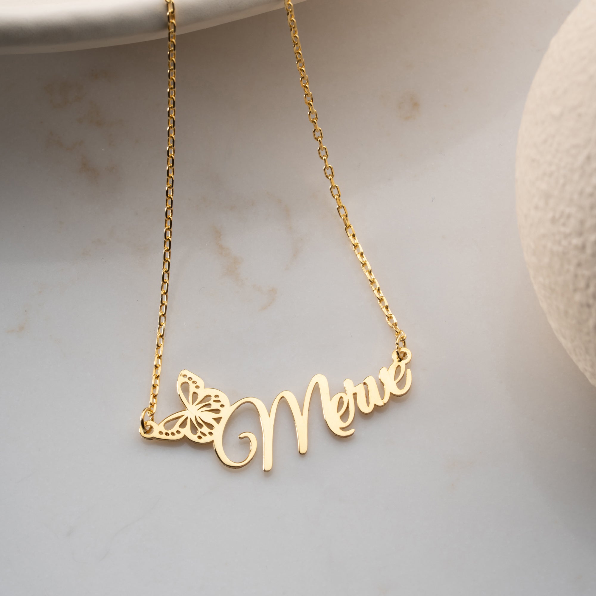 BUTTERFLY NAMENSKETTE III | 925 SILBER