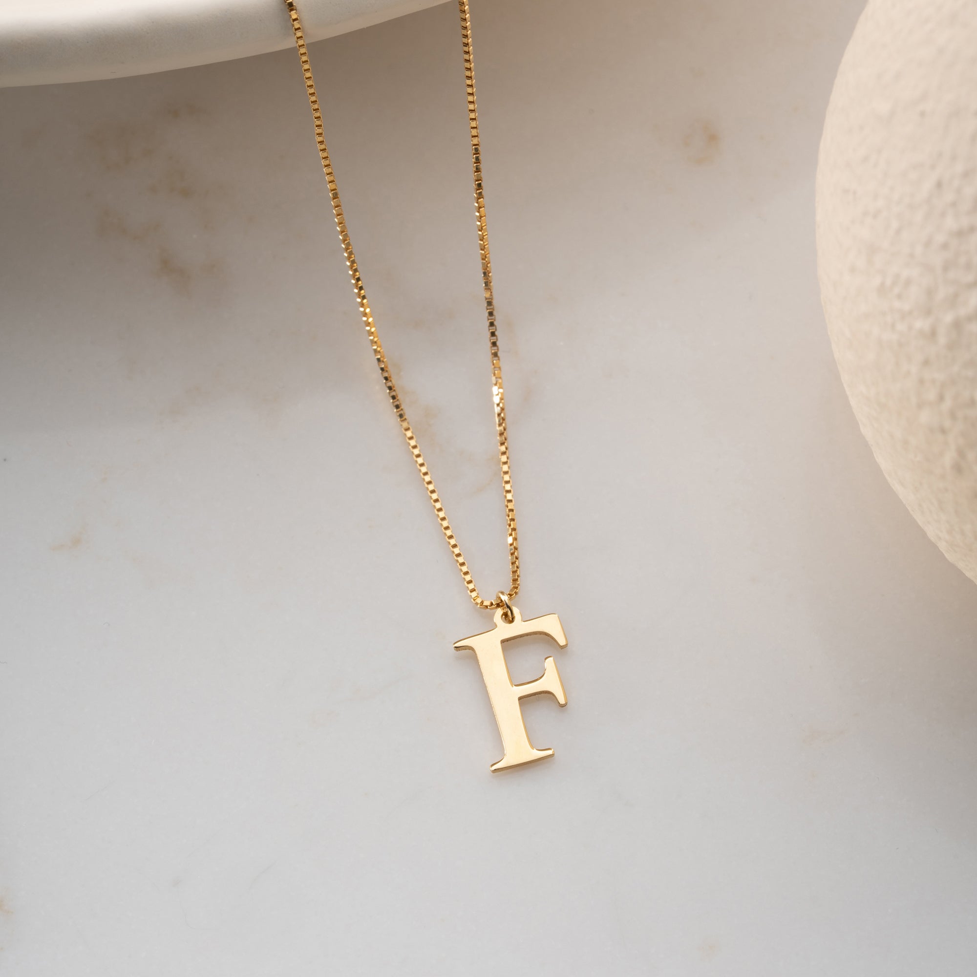 ELEGANTE BUCHSTABEN HALSKETTE | 925 SILBER