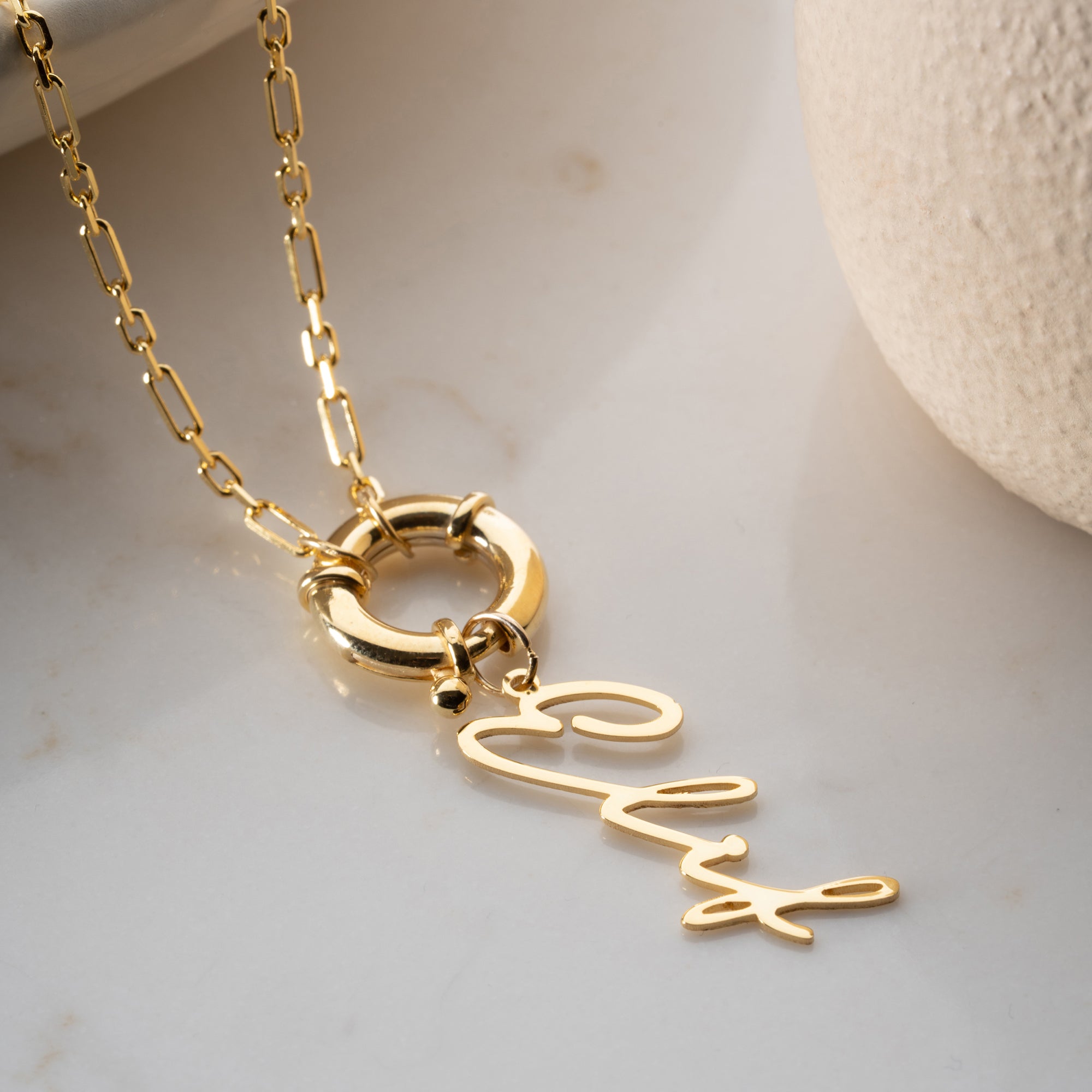 Signature chain name necklace - 925 silver