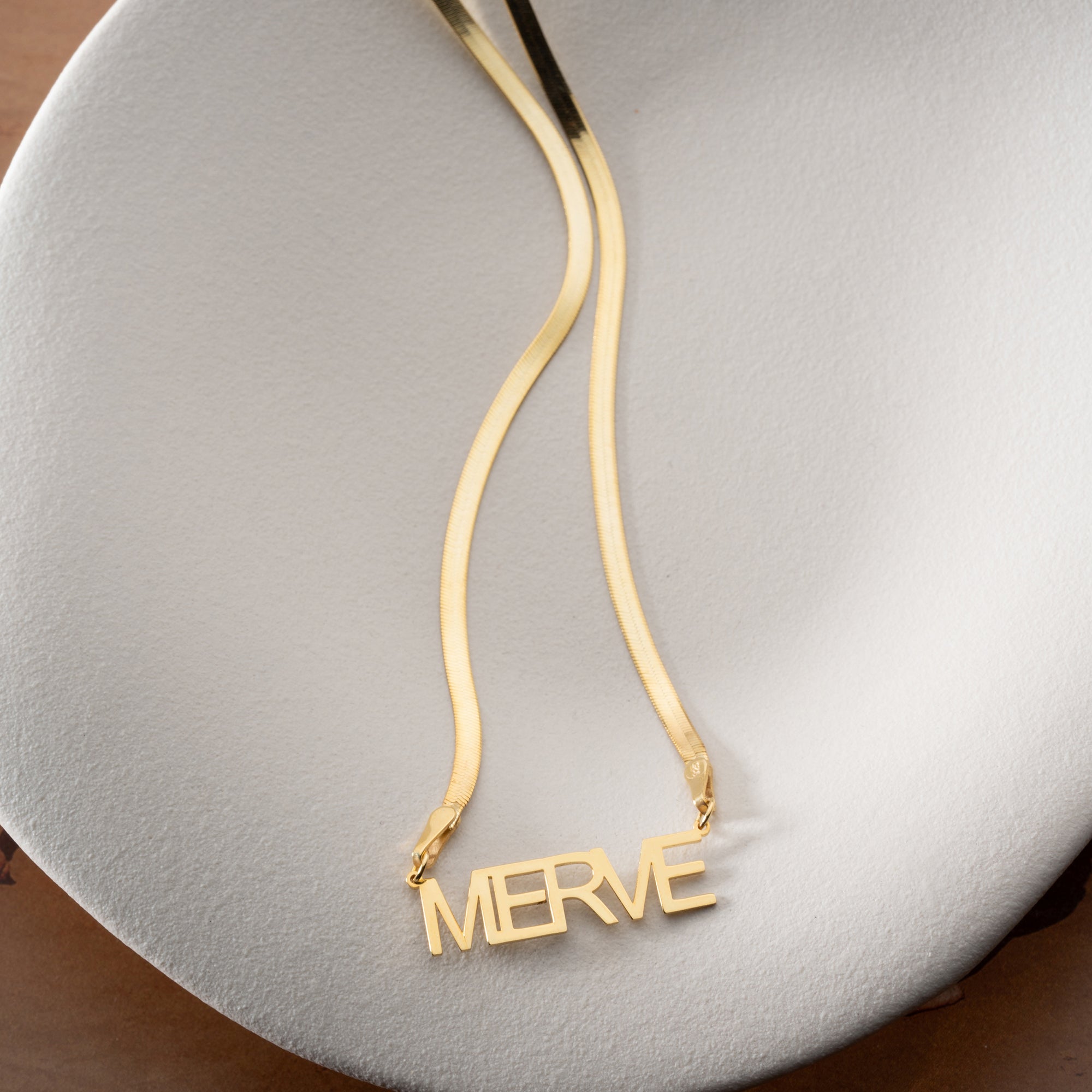 Snake name necklace | 925 silver