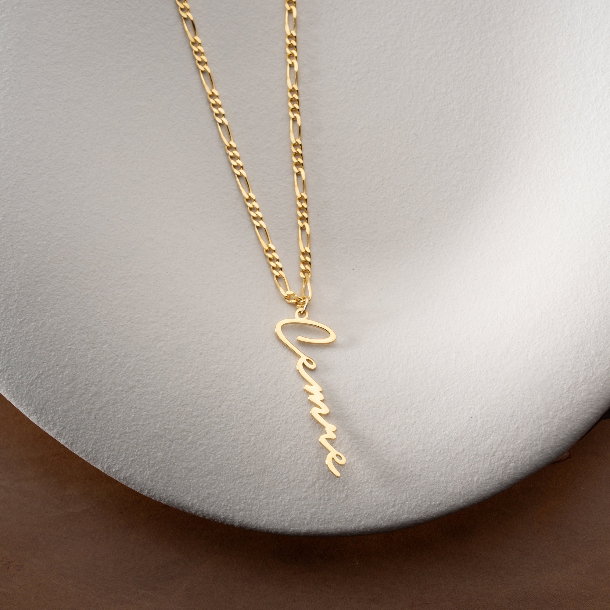 SIGNATURE NAME NECKLACE FIGARO | 925 SILVER