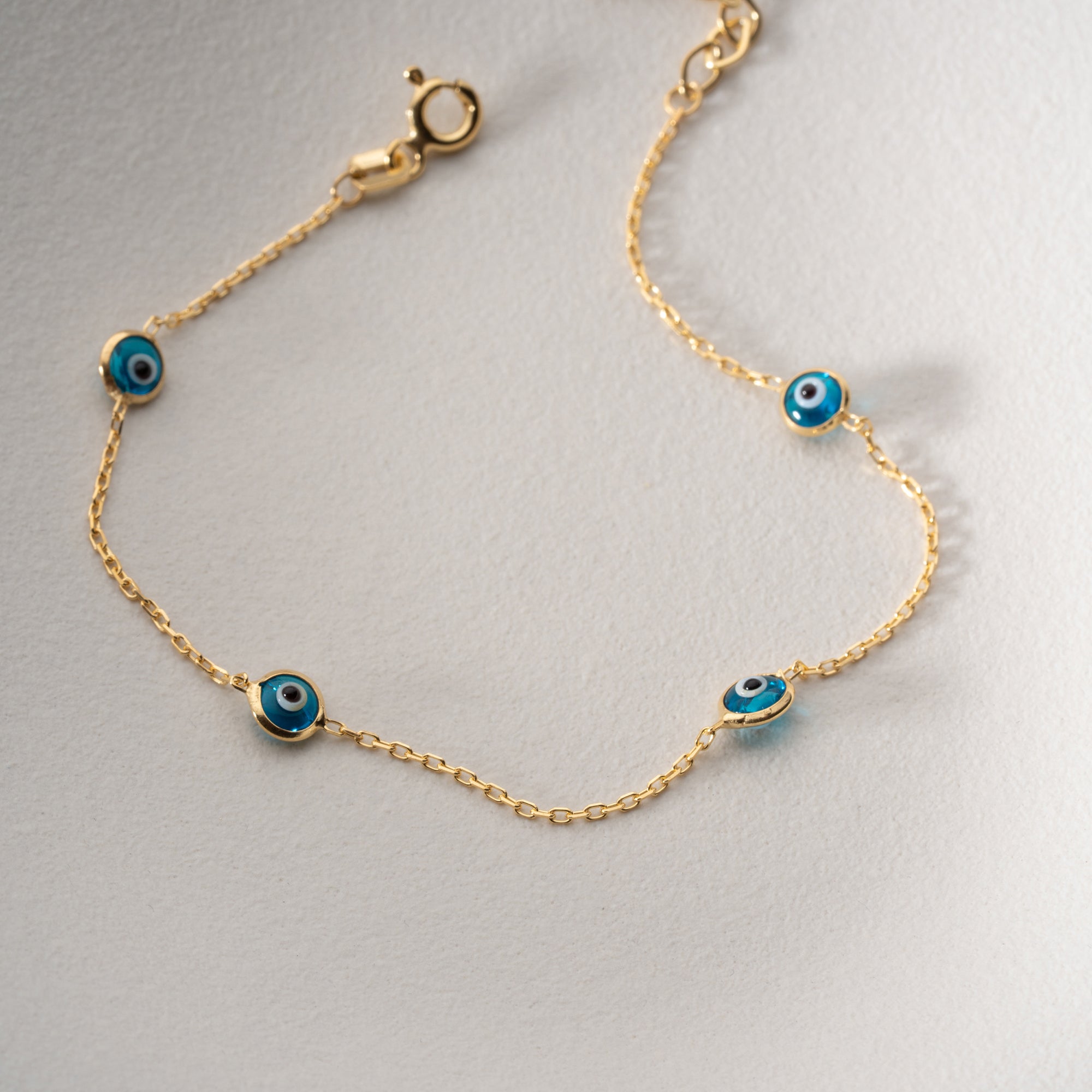 MINIMAL NAZAR BRACELET | 925 SILVER