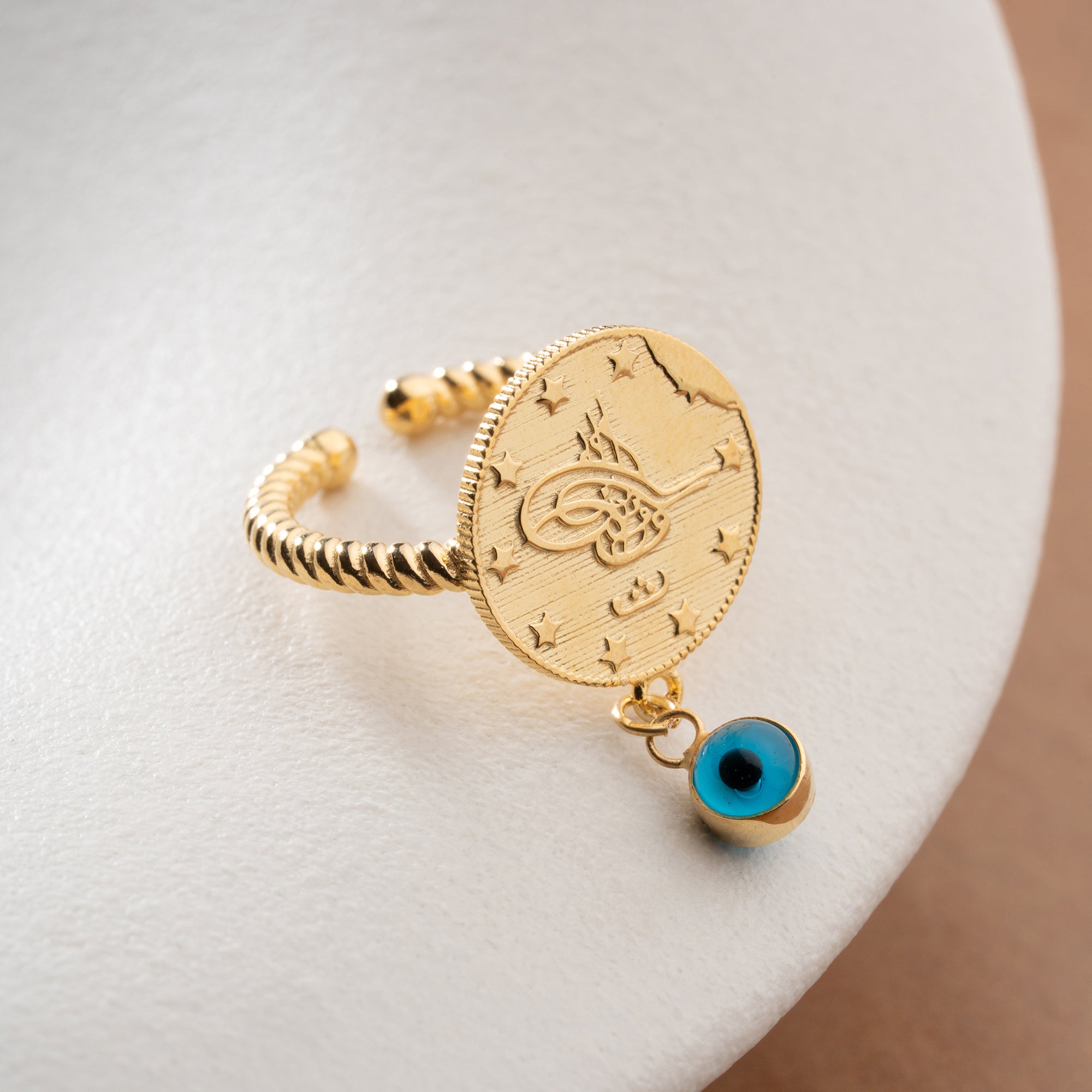 RESAT RING MIT NAZAR | 925 SILBER