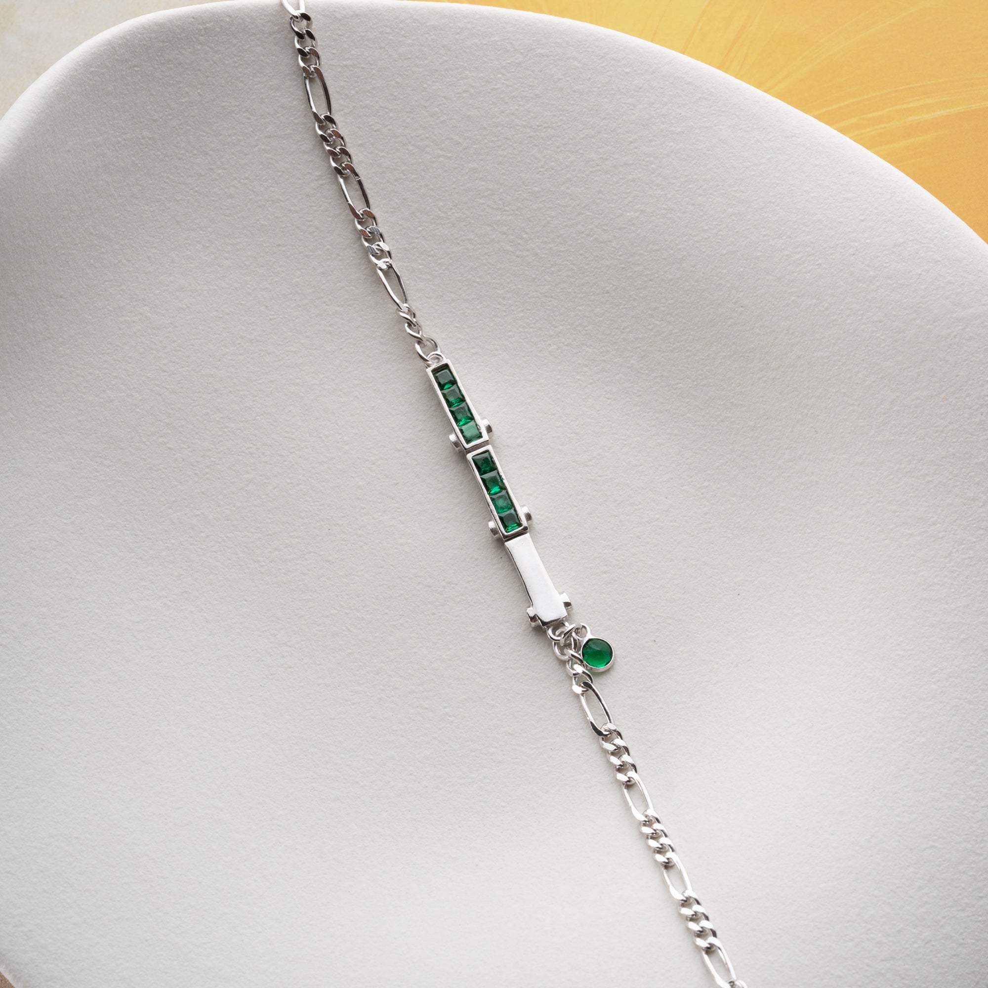 MISO GREEN ARMBAND | 925 SILBER
