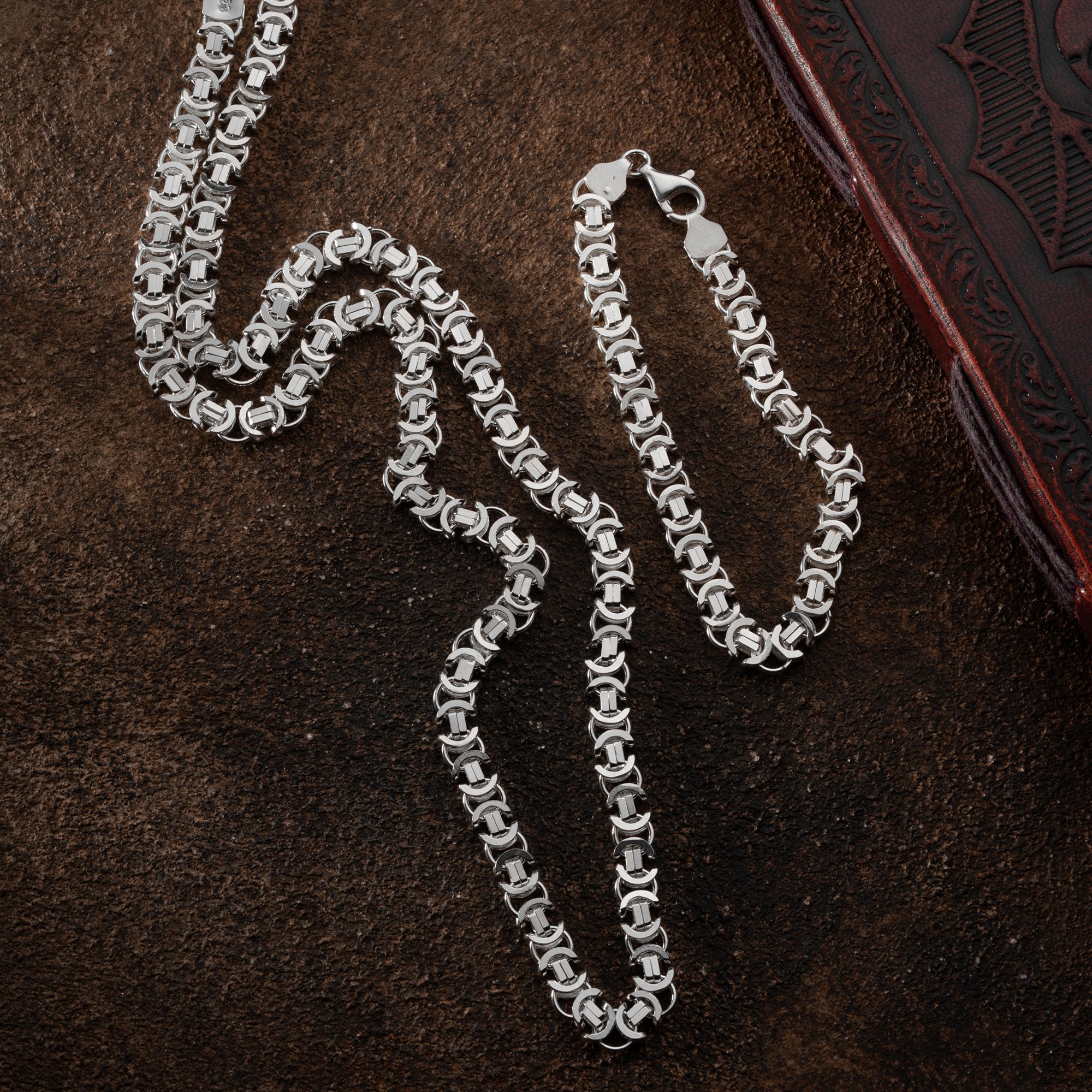 KÖNIGSKETTE FLACH SET | 925 SILBER