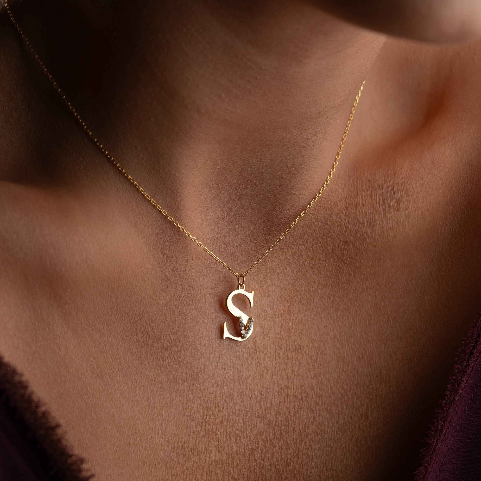 INITIALEN COMBO HALSKETTE | 925 SILBER