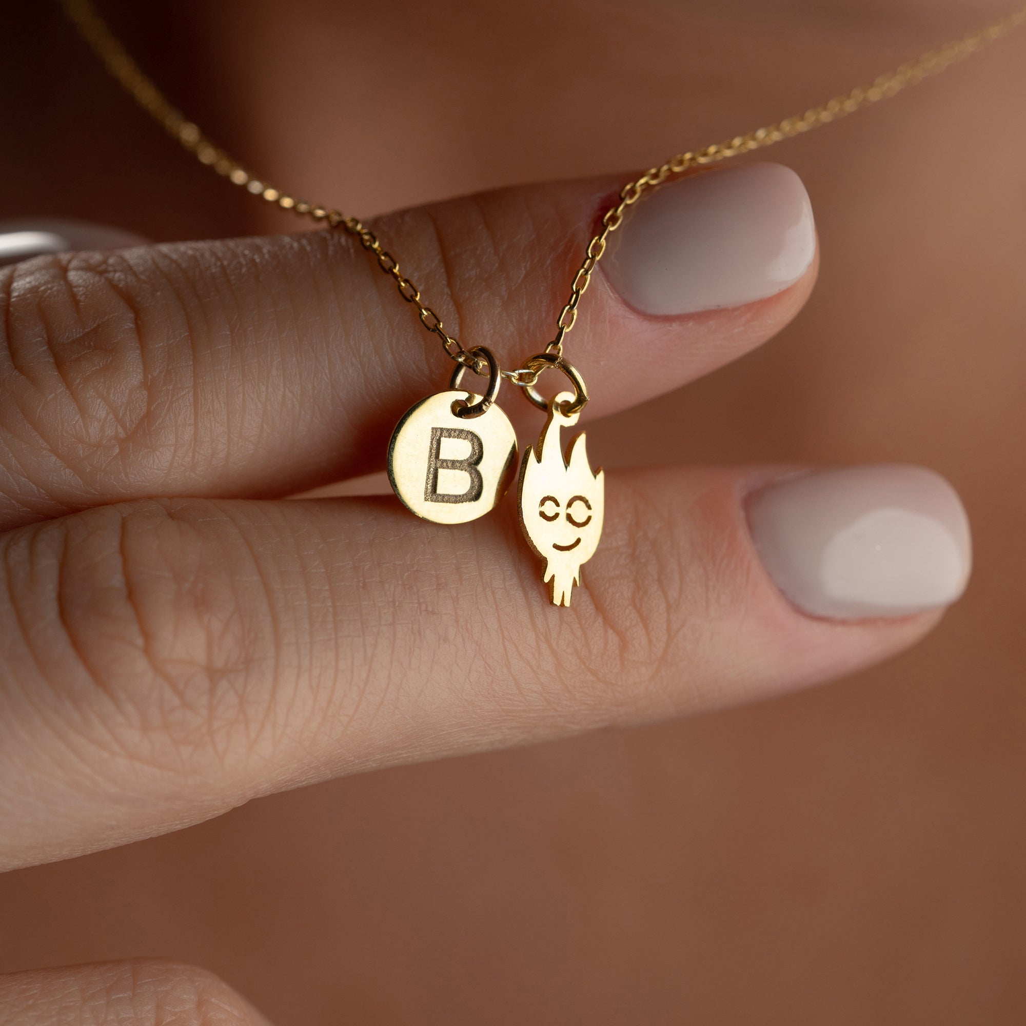 ELEMENTAL BUCHSTABEN HALSKETTE  | 925 SILBER