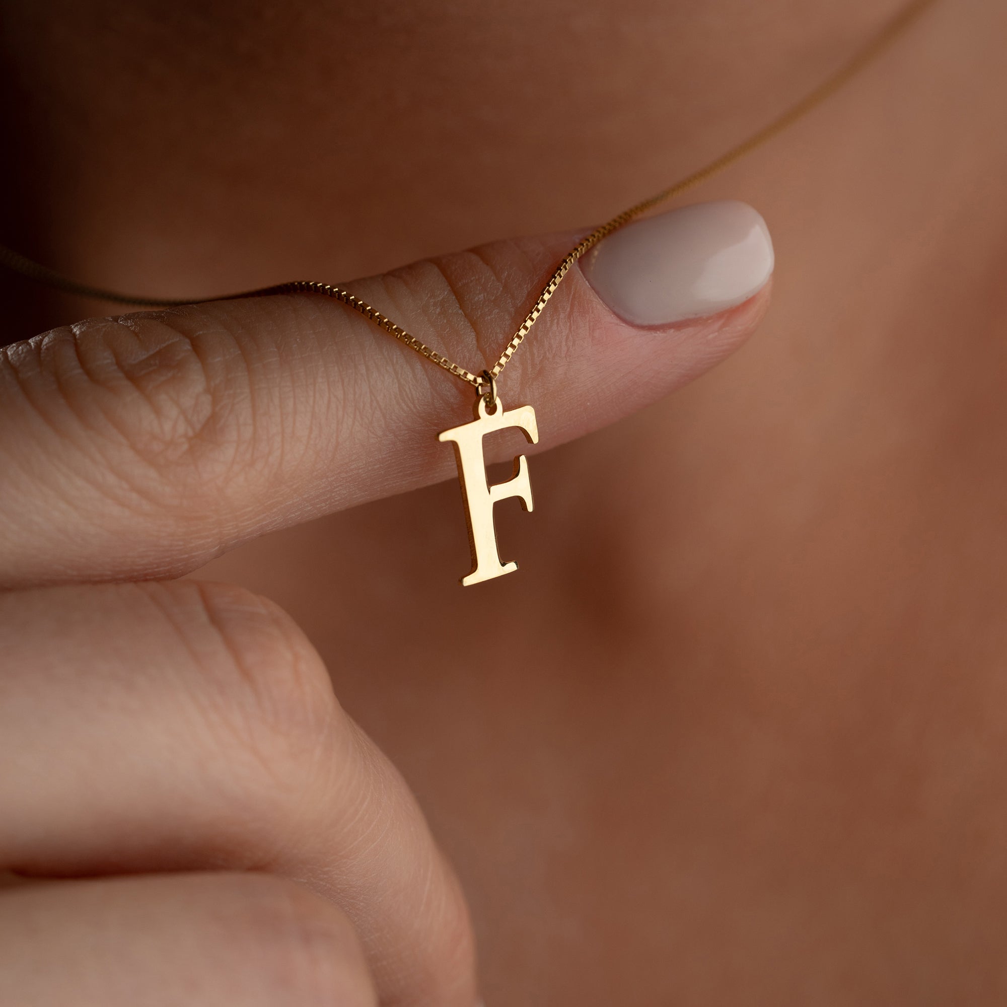 ELEGANTE BUCHSTABEN HALSKETTE | 925 SILBER