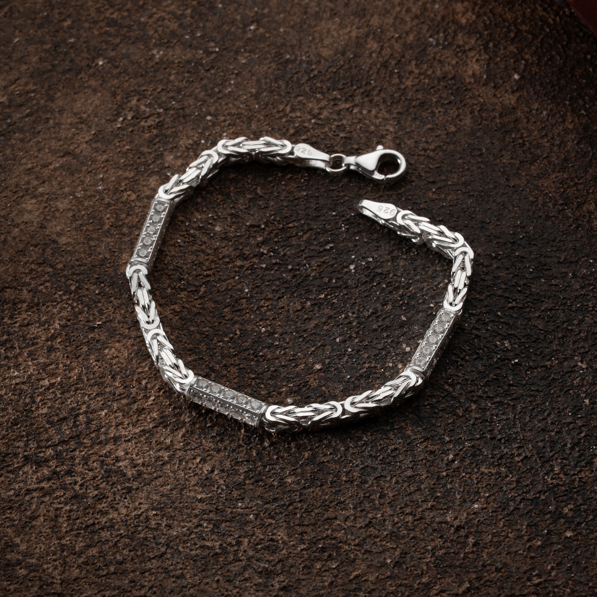 KÖNIGSARMBAND STRASSSTEIN 5MM | 925 SILBER