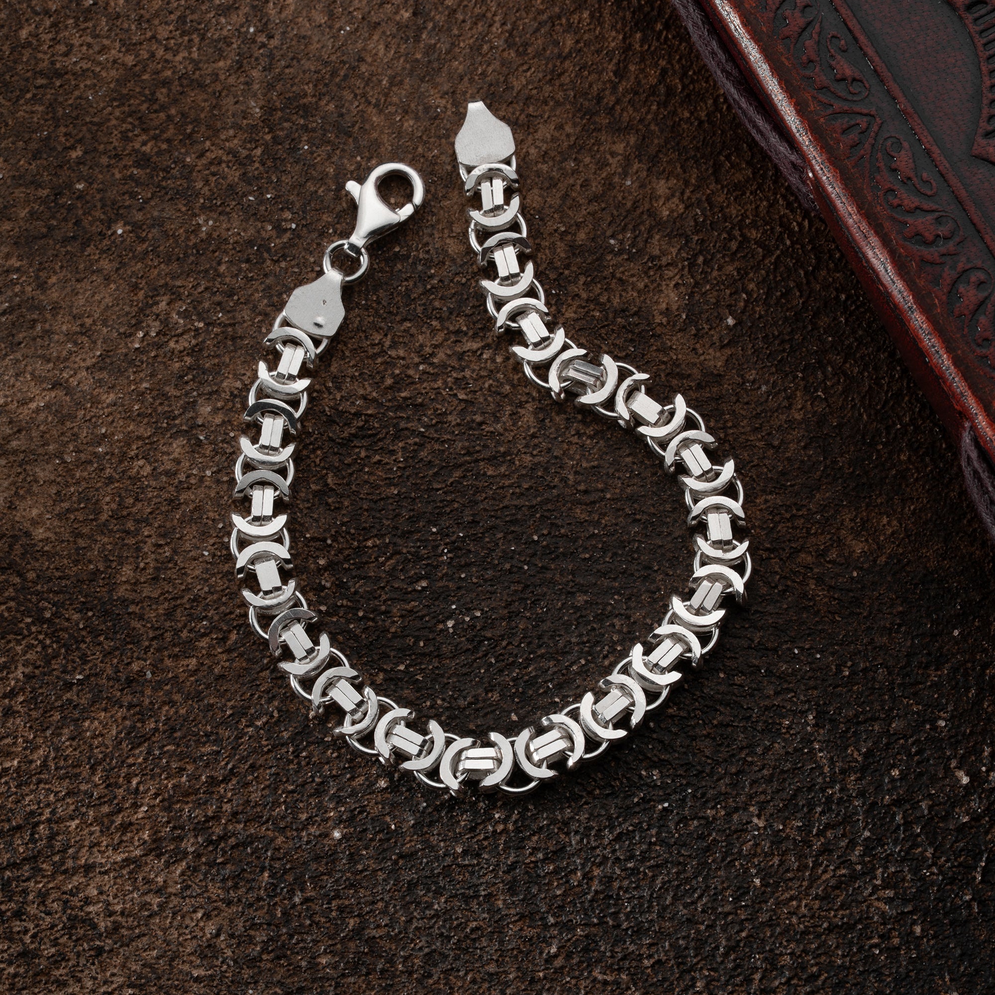 KÖNIGSARMBAND FLACH 6MM | 925 SILBER