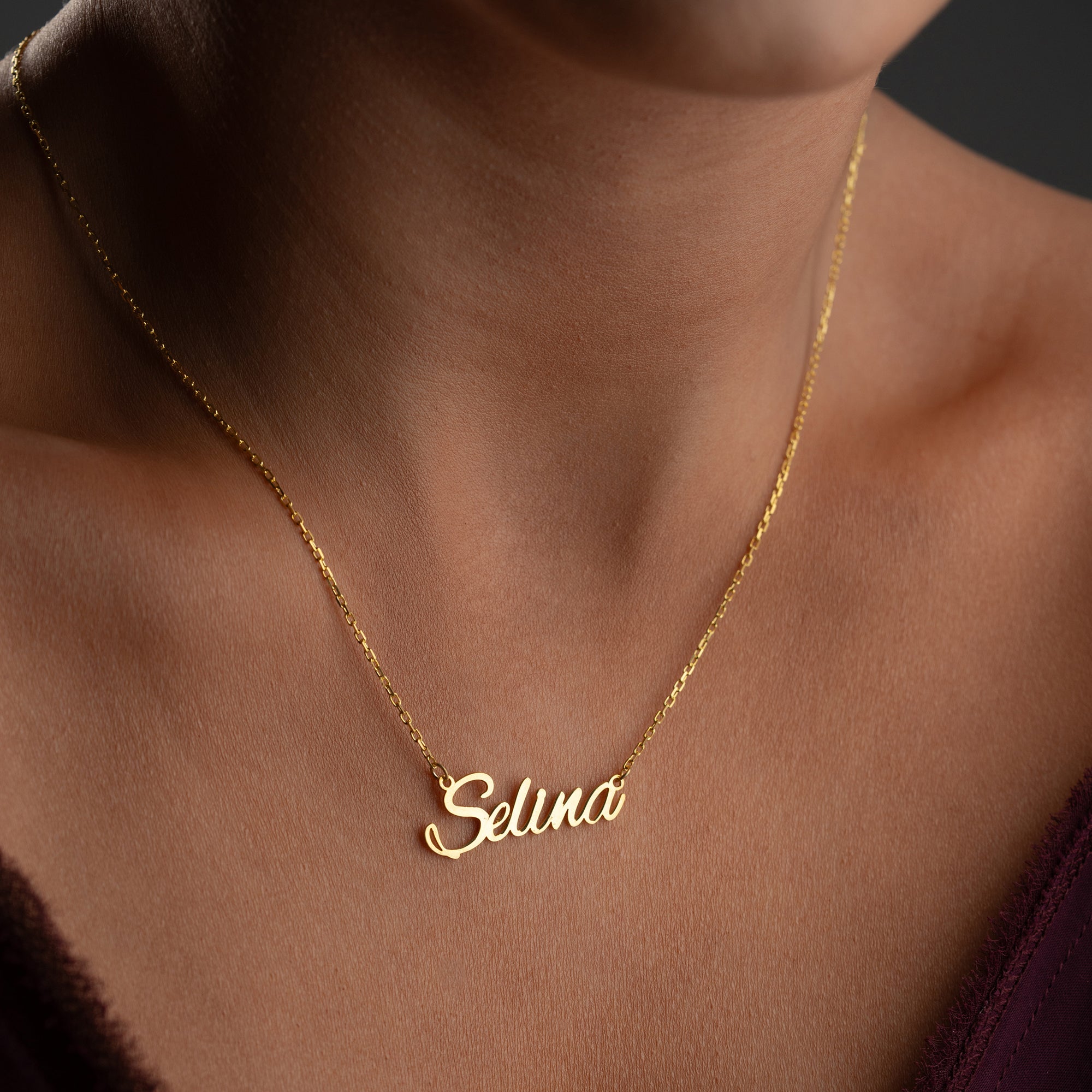 Name necklace | ALEX BRUSH font | 925 silver