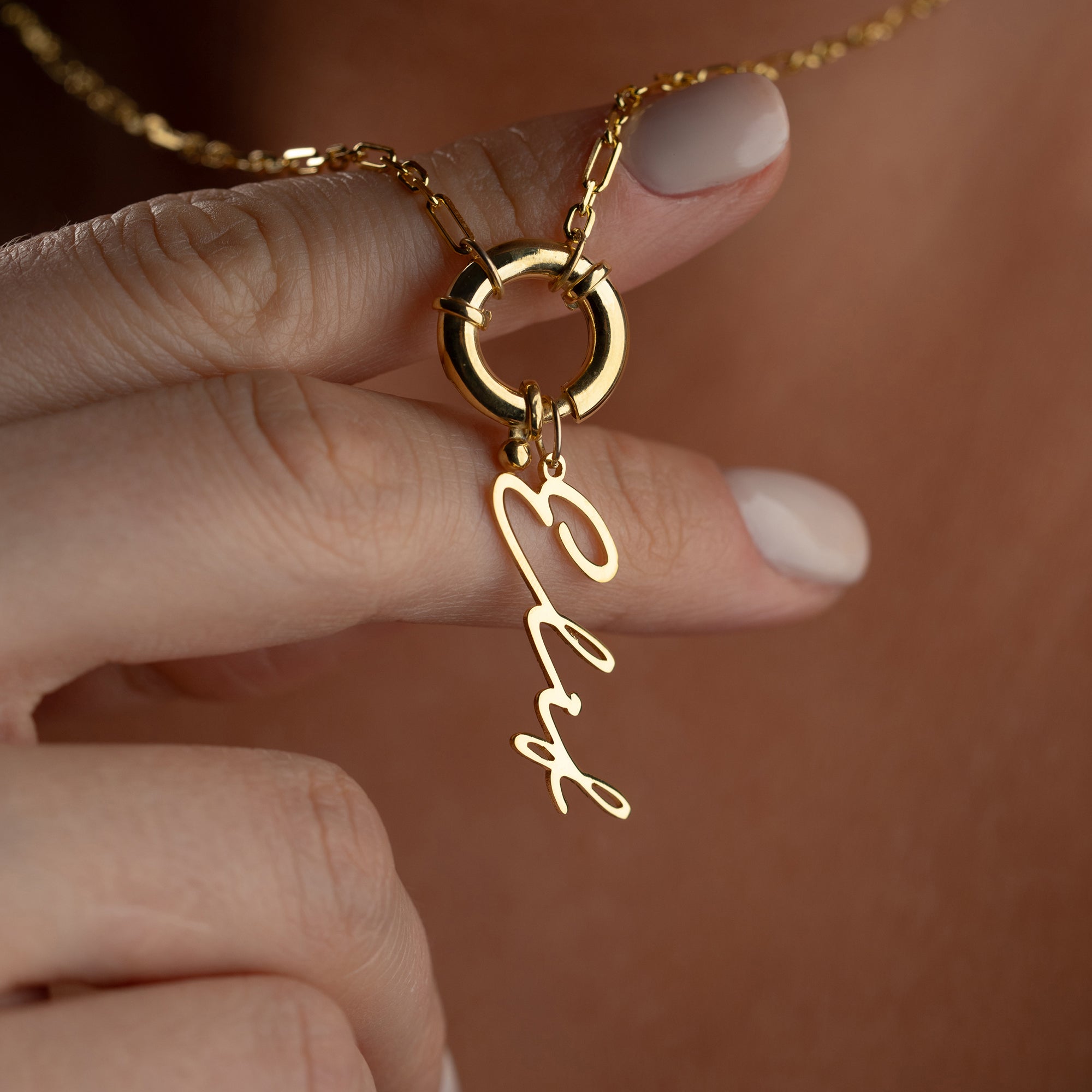 Signature chain name necklace - 925 silver