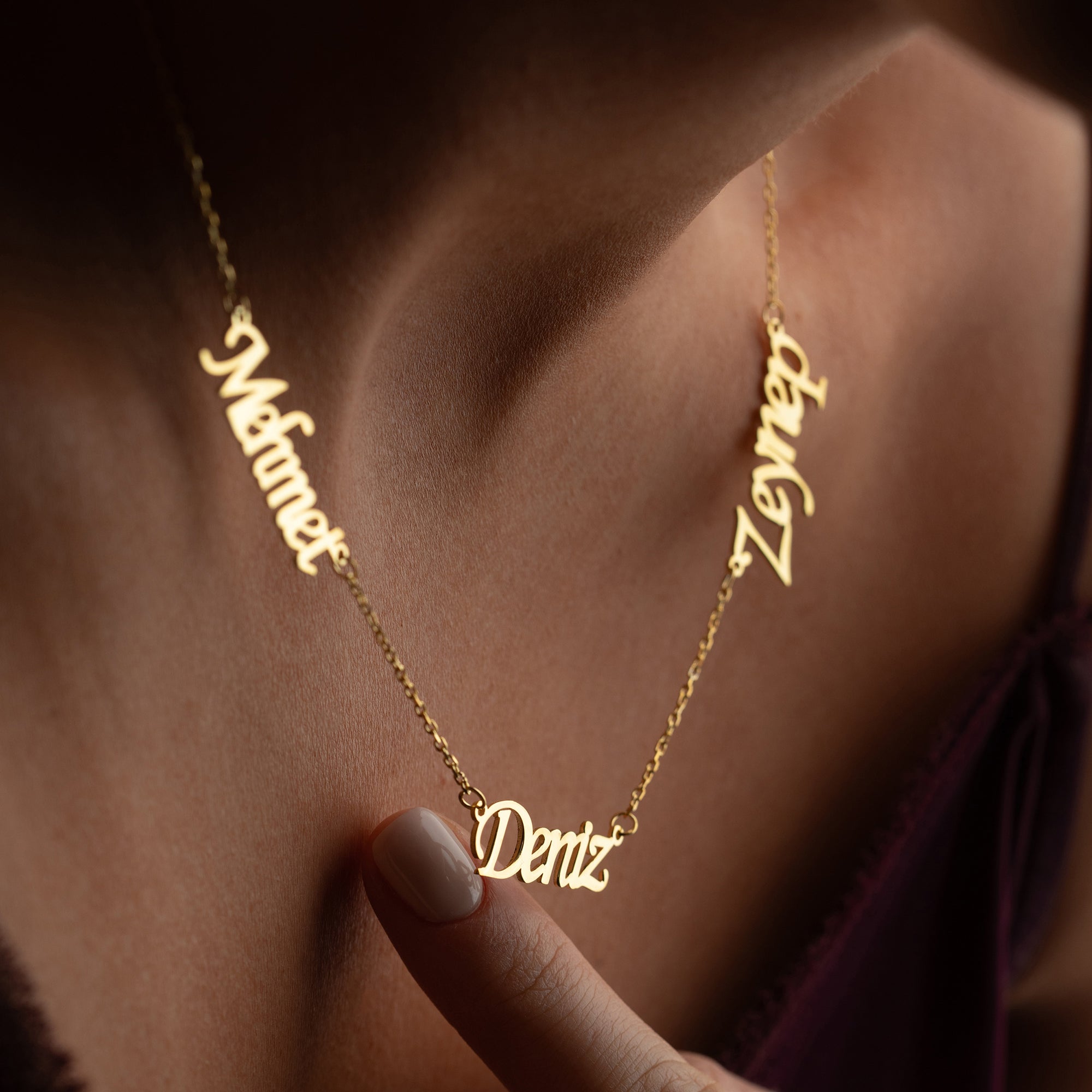 3'ER NAMENSKETTE II- 925 SILBER