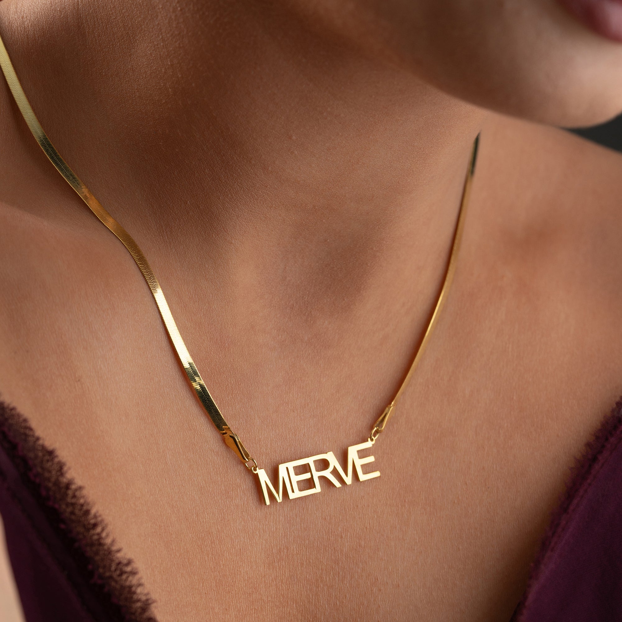 Snake name necklace | 925 silver