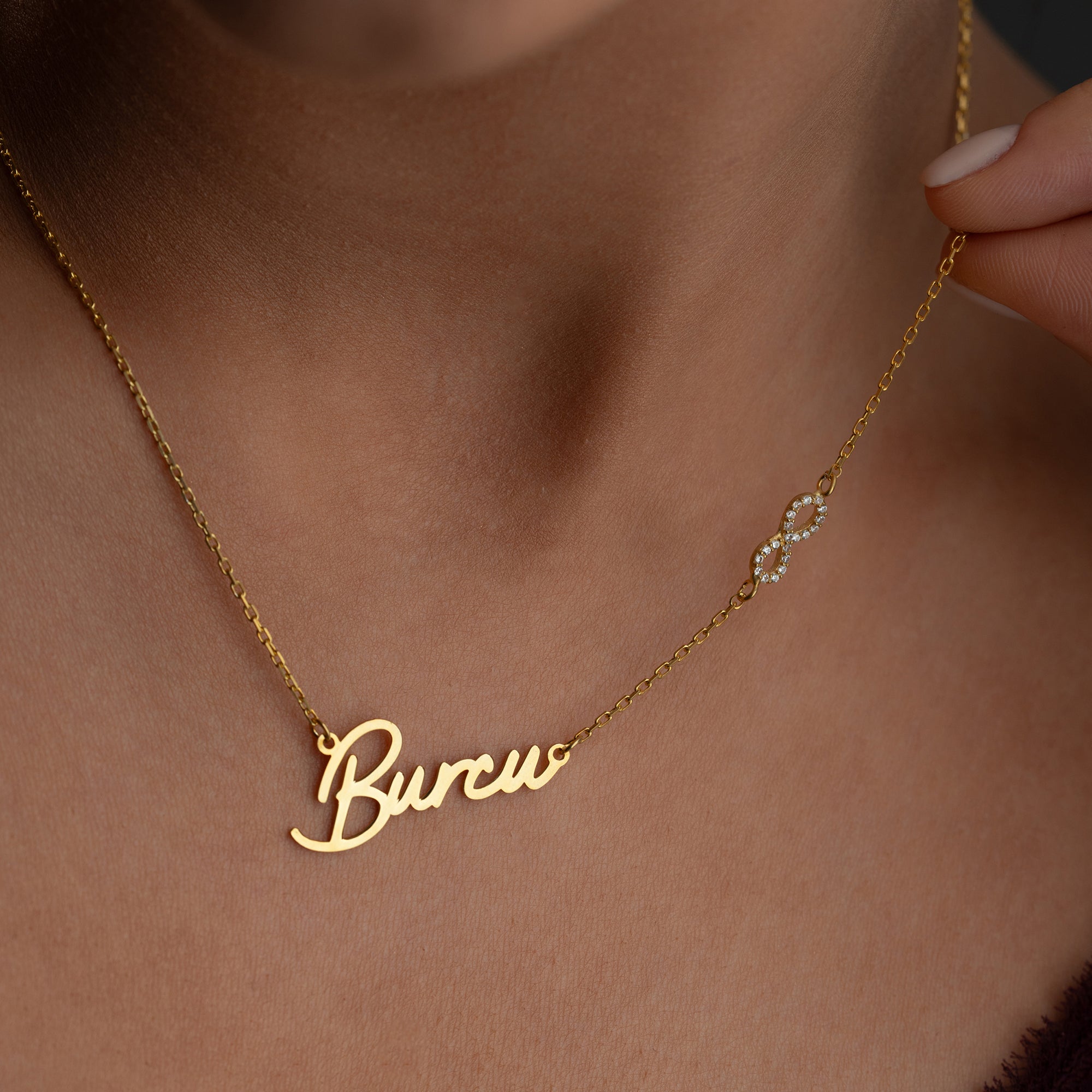 Name necklace with infinity symbol | 925 silver