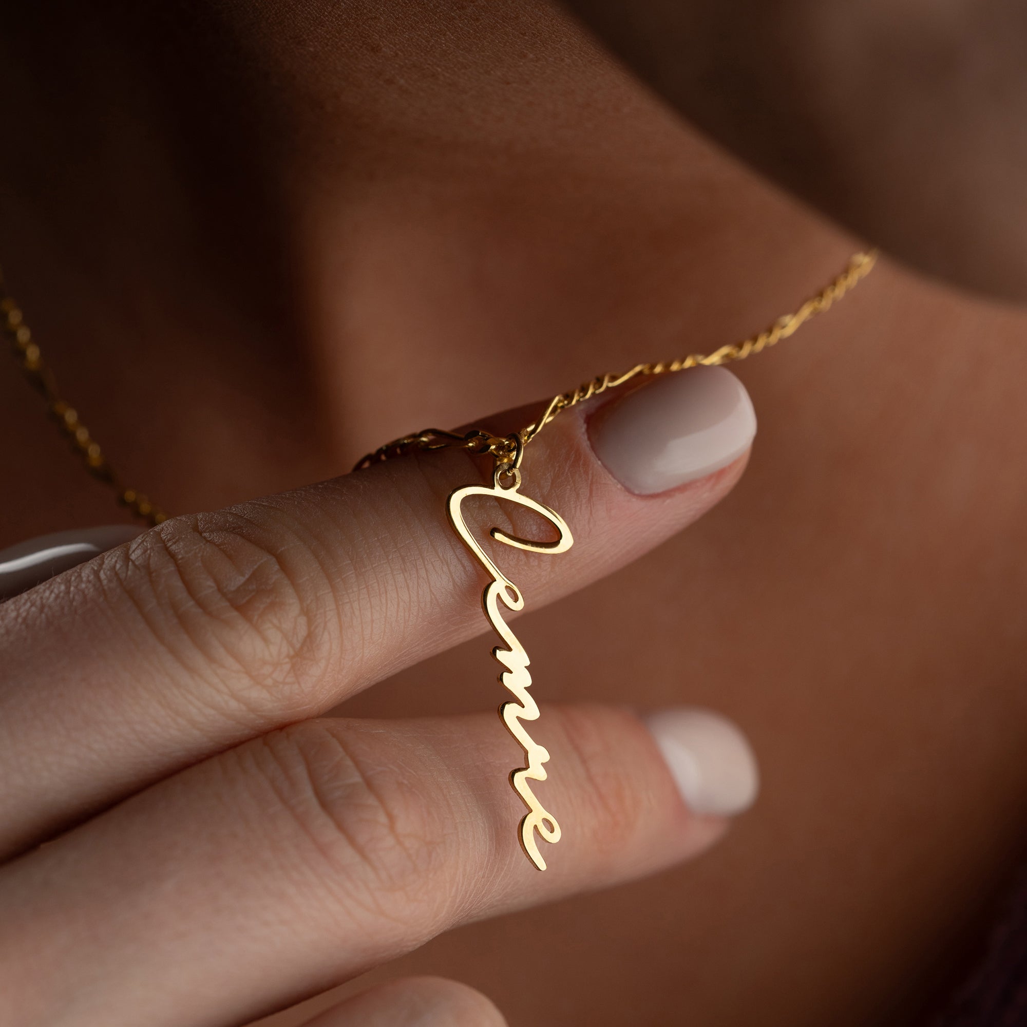 SIGNATURE NAME NECKLACE FIGARO | 925 SILVER