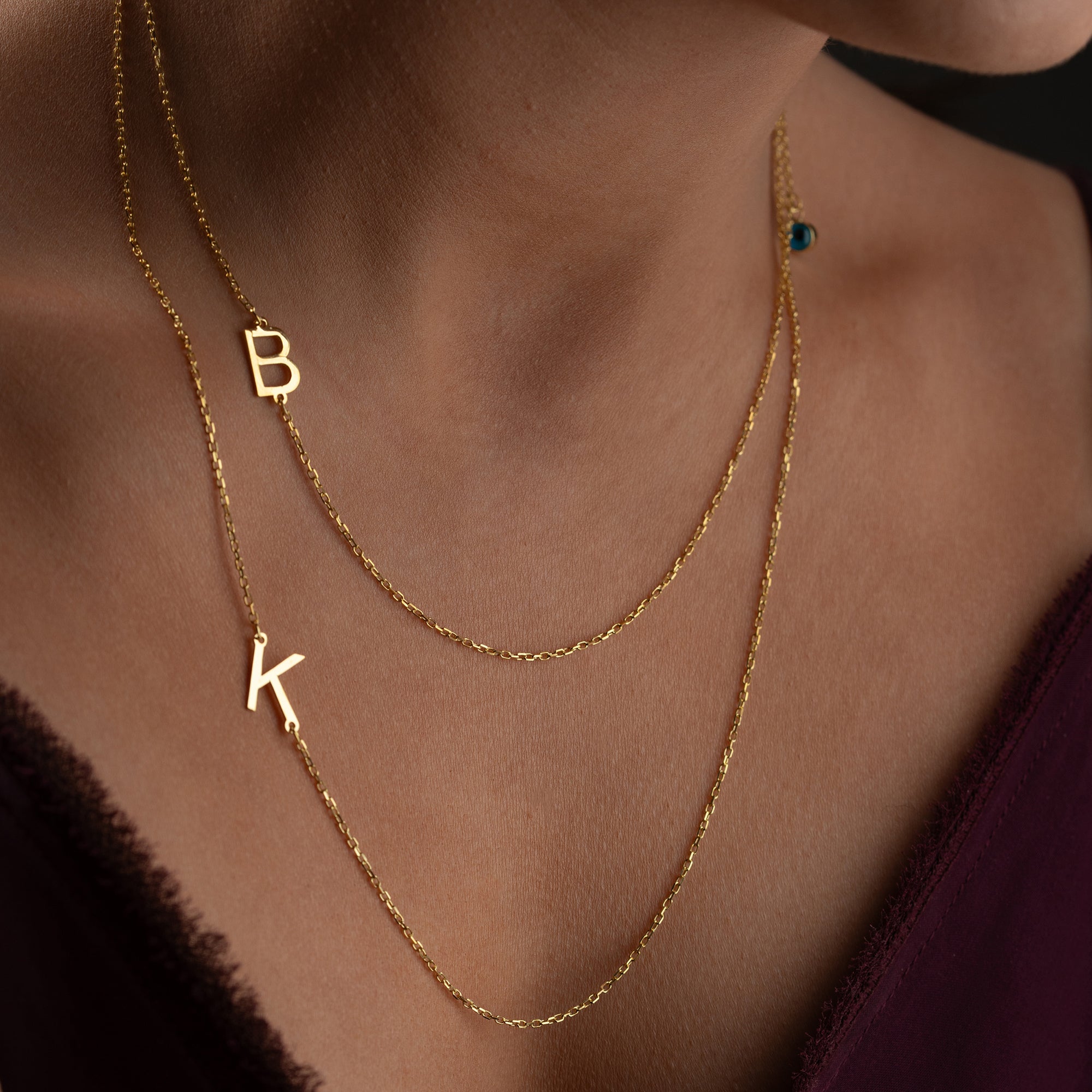 BUCHSTABENKETTE NAZAR 2ER | 925 SILBER