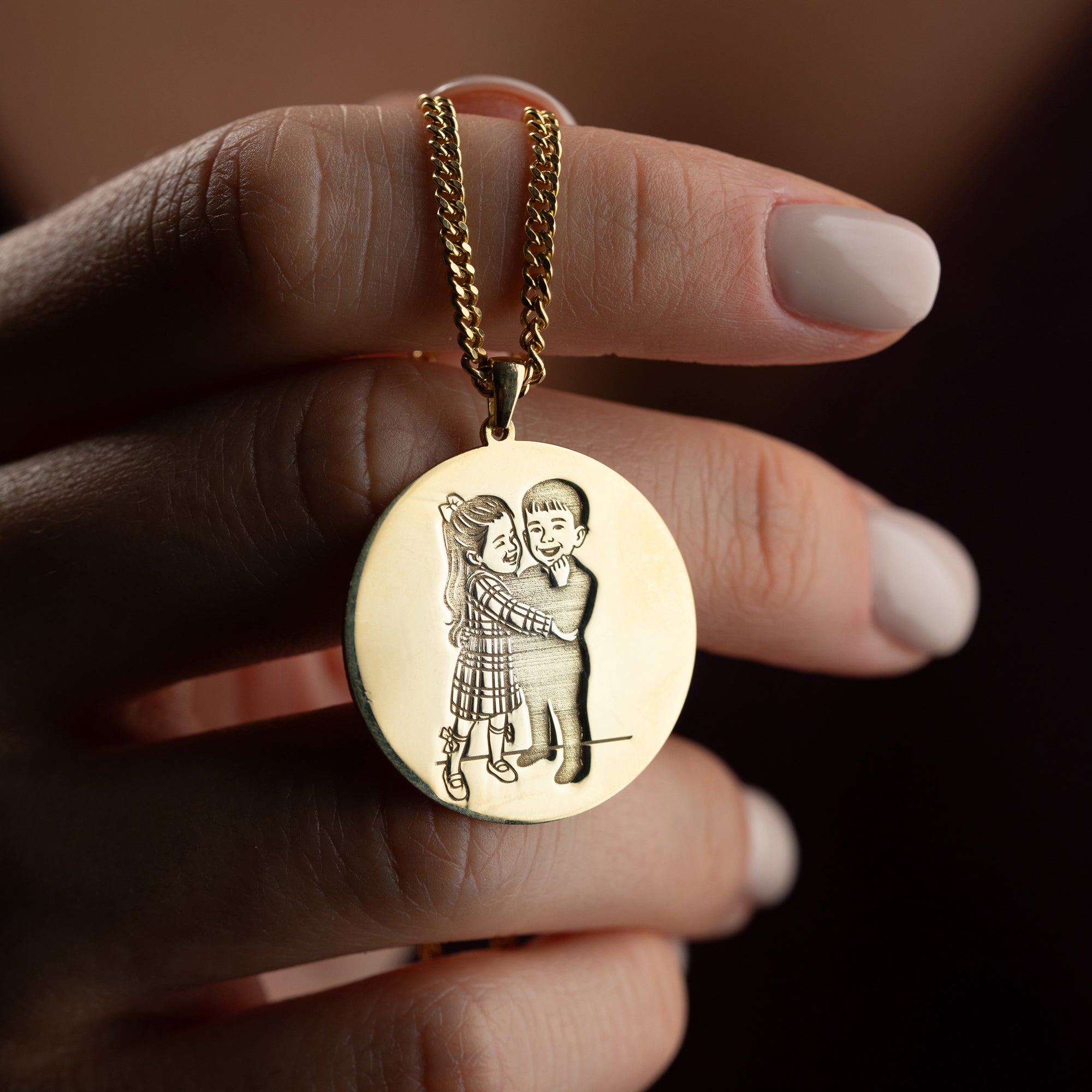 PHOTO GRAVUR KETTE | 925 SILBER