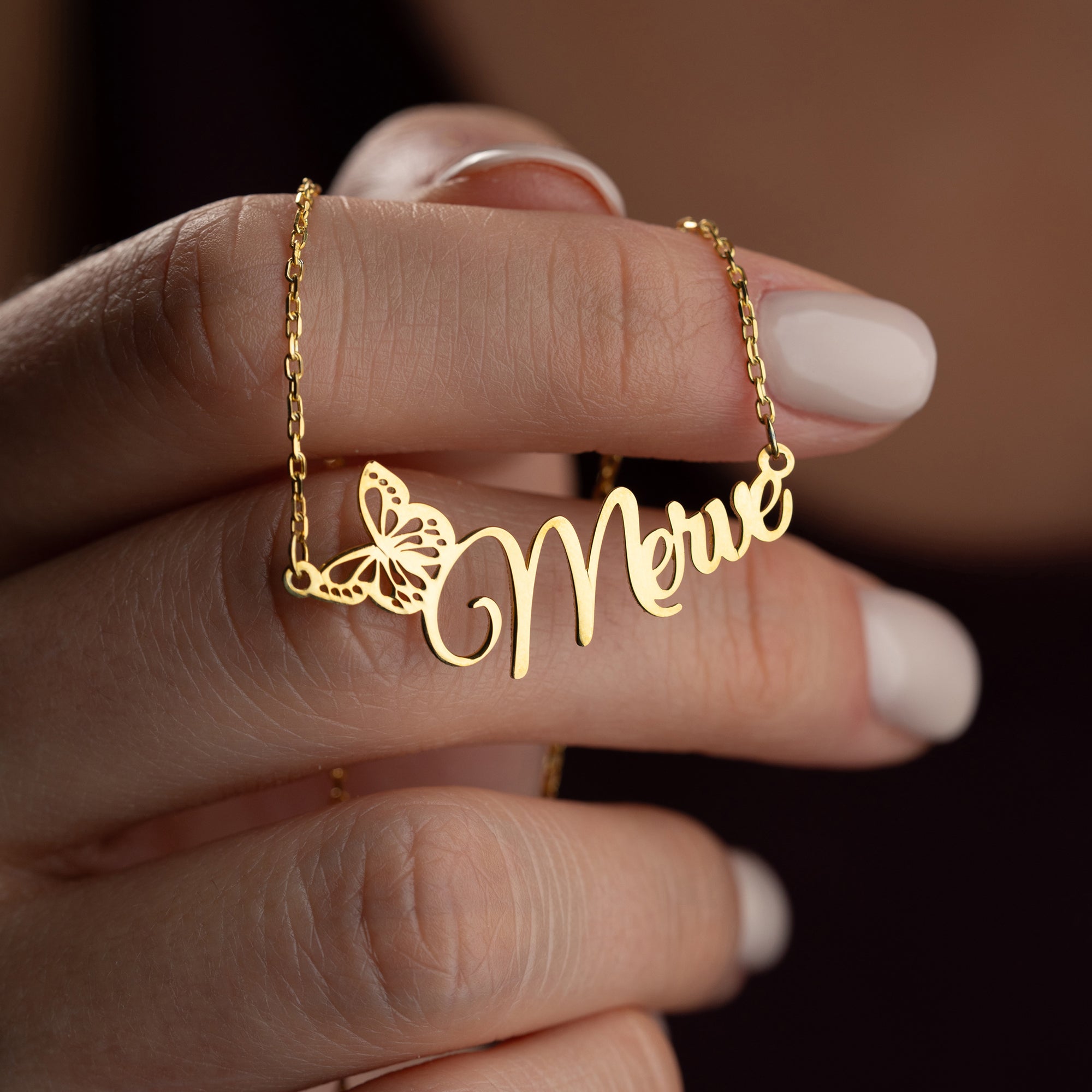 BUTTERFLY NAMENSKETTE III | 925 SILBER