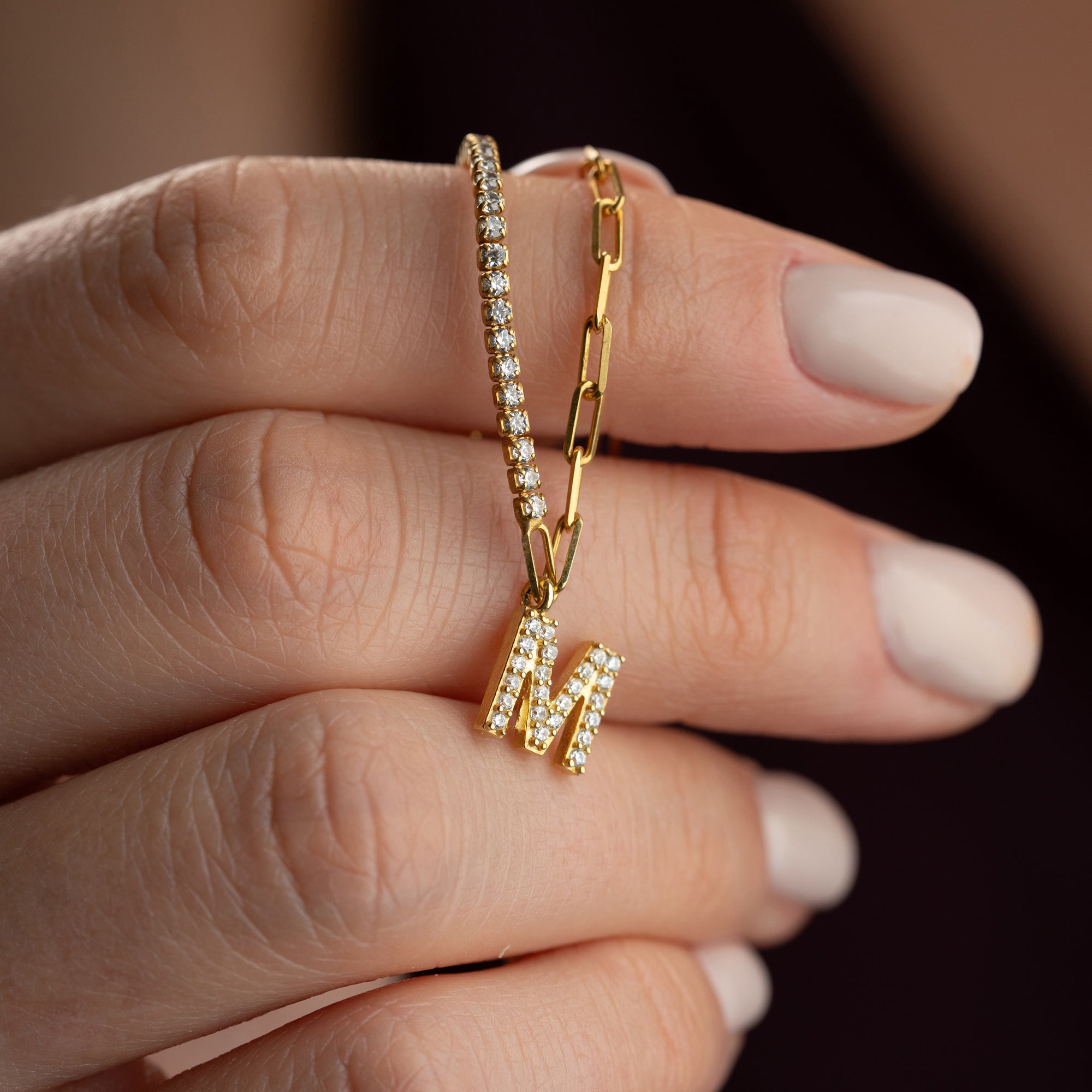 ICED OUT X SWITCH BUCHSTABEN HALSKETTE | 925 SILBER