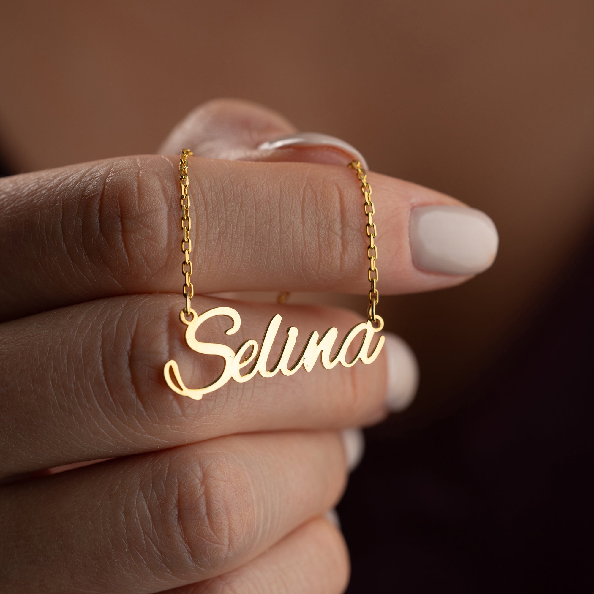 Name necklace | ALEX BRUSH font | 925 silver